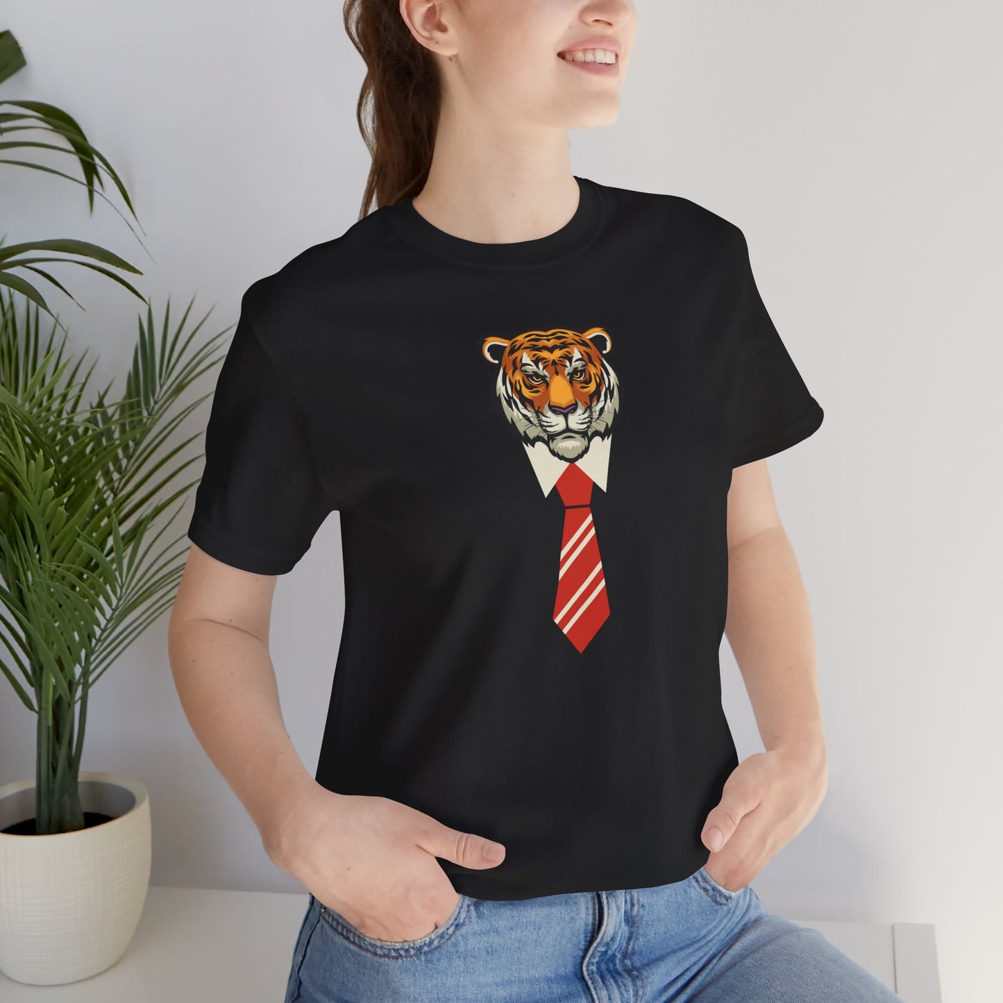Tiger Boss Unisex Short Sleeve Tee - Stylish Animal Graphic Tee for Casual Wear