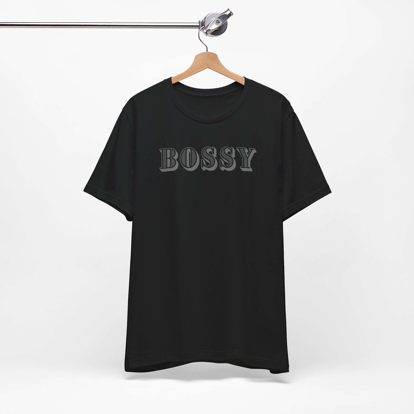 Bossy Unisex Jersey Tee - Trendy Graphic T-Shirt for Confident Outfits