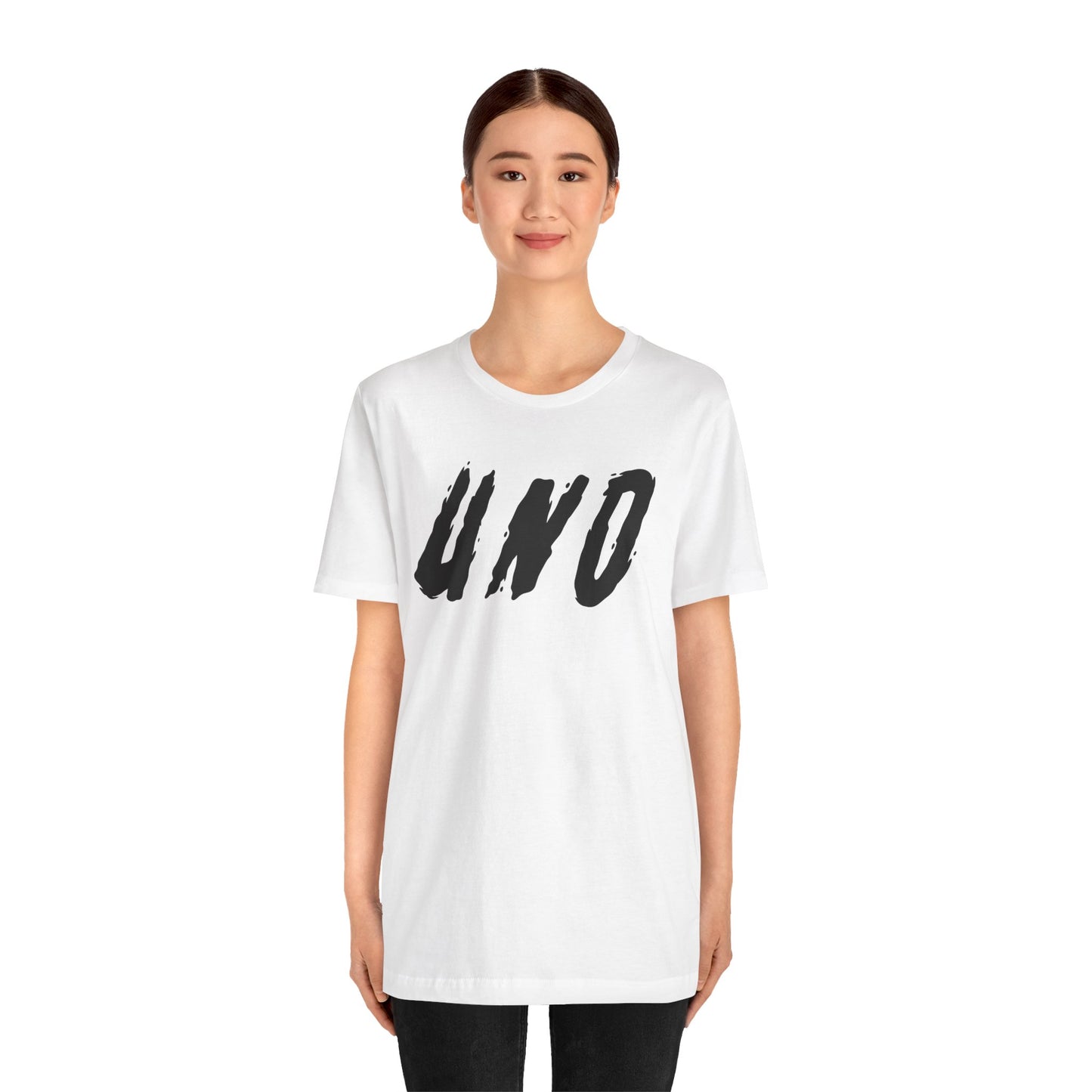 T-shirt à manches courtes unisexe en jersey Livraison express disponible UNO
