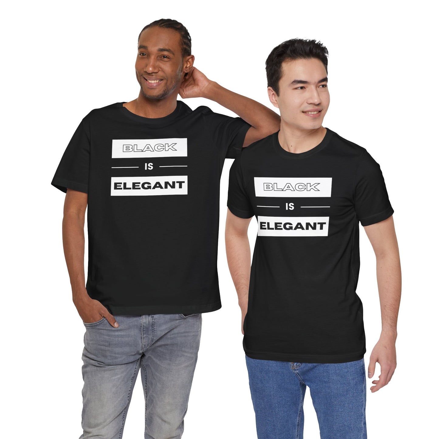 Black Is Elegant Unisex Jersey Tee | Stylish Casual T-Shirt for Every Occasion