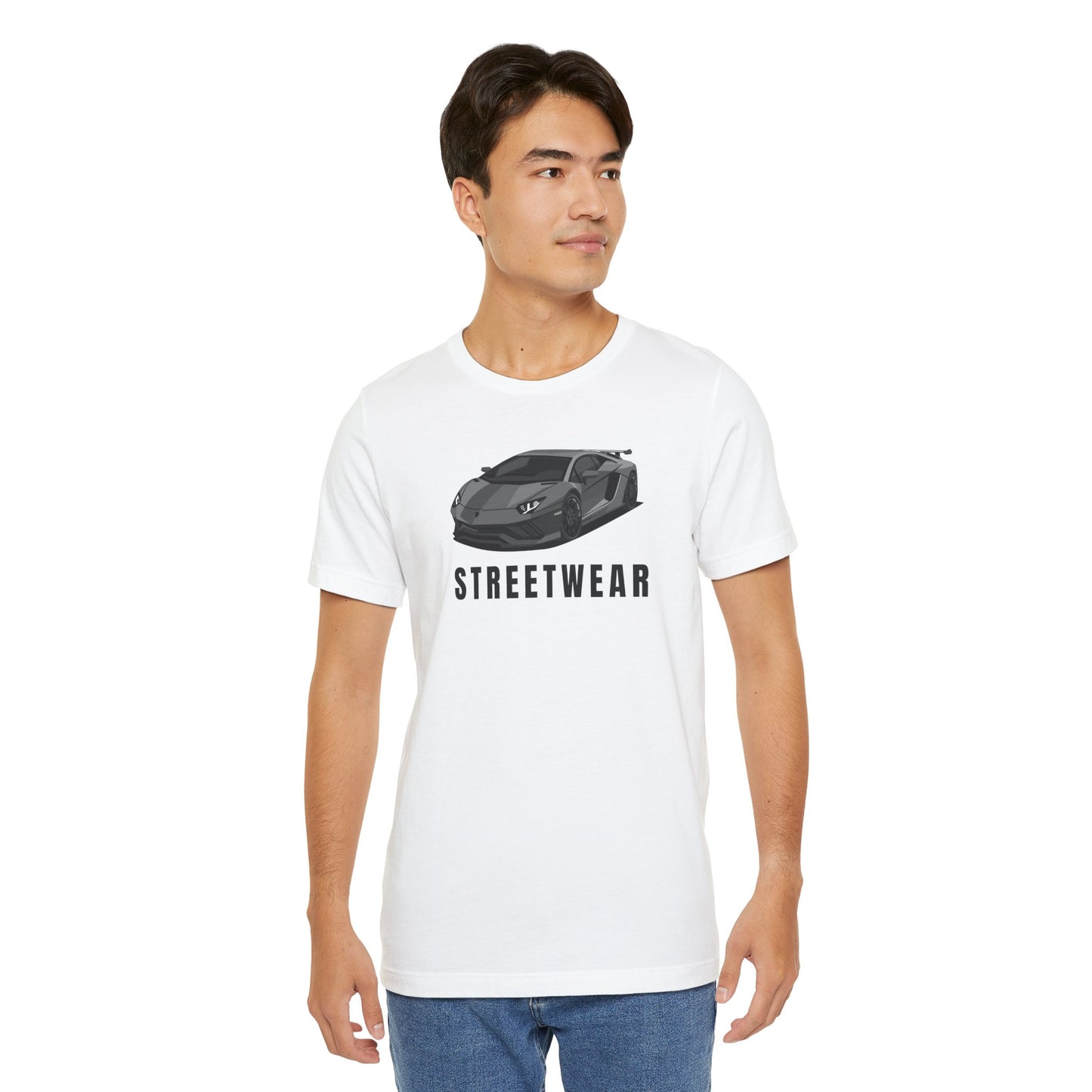 Streetwear Car Graphic Short Sleeve Tee for Automotive Enthusiasts