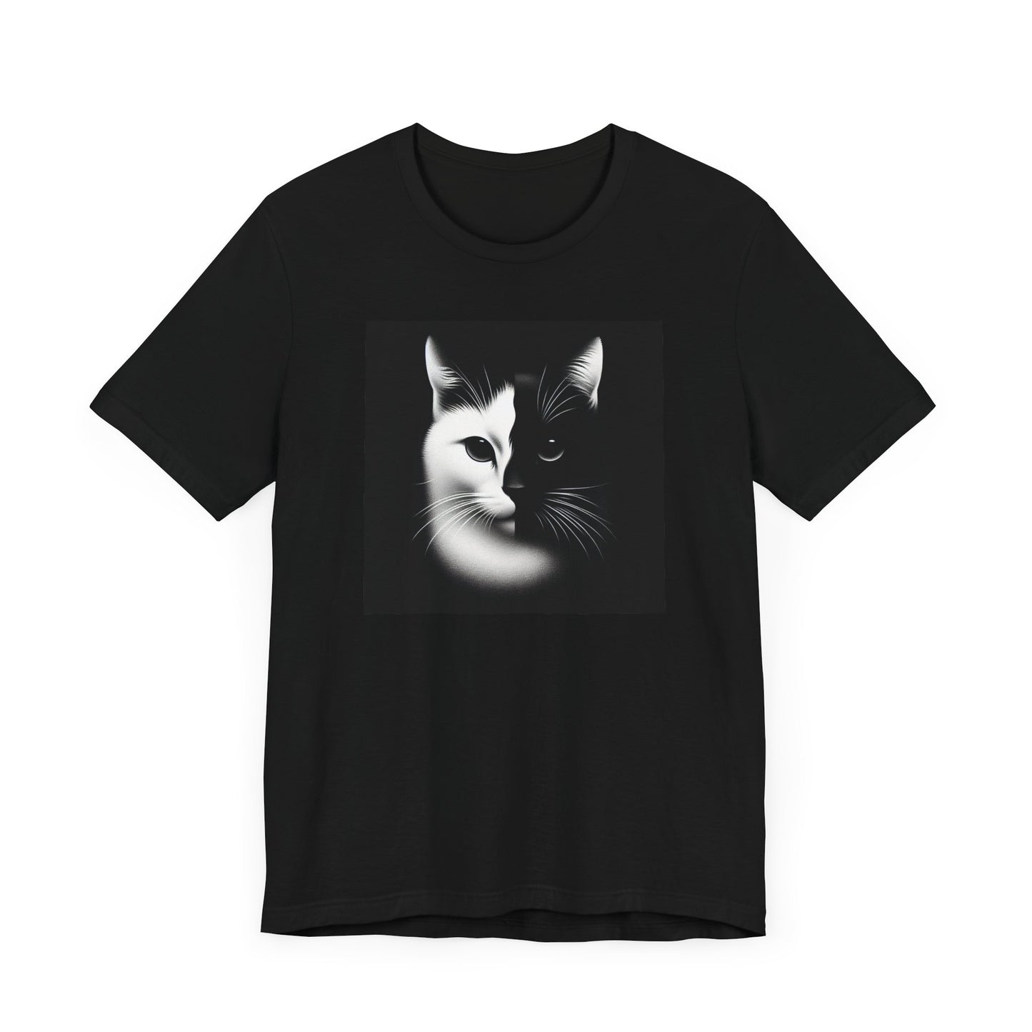 T-shirt pour chat - Livraison express - Design noir et blanc