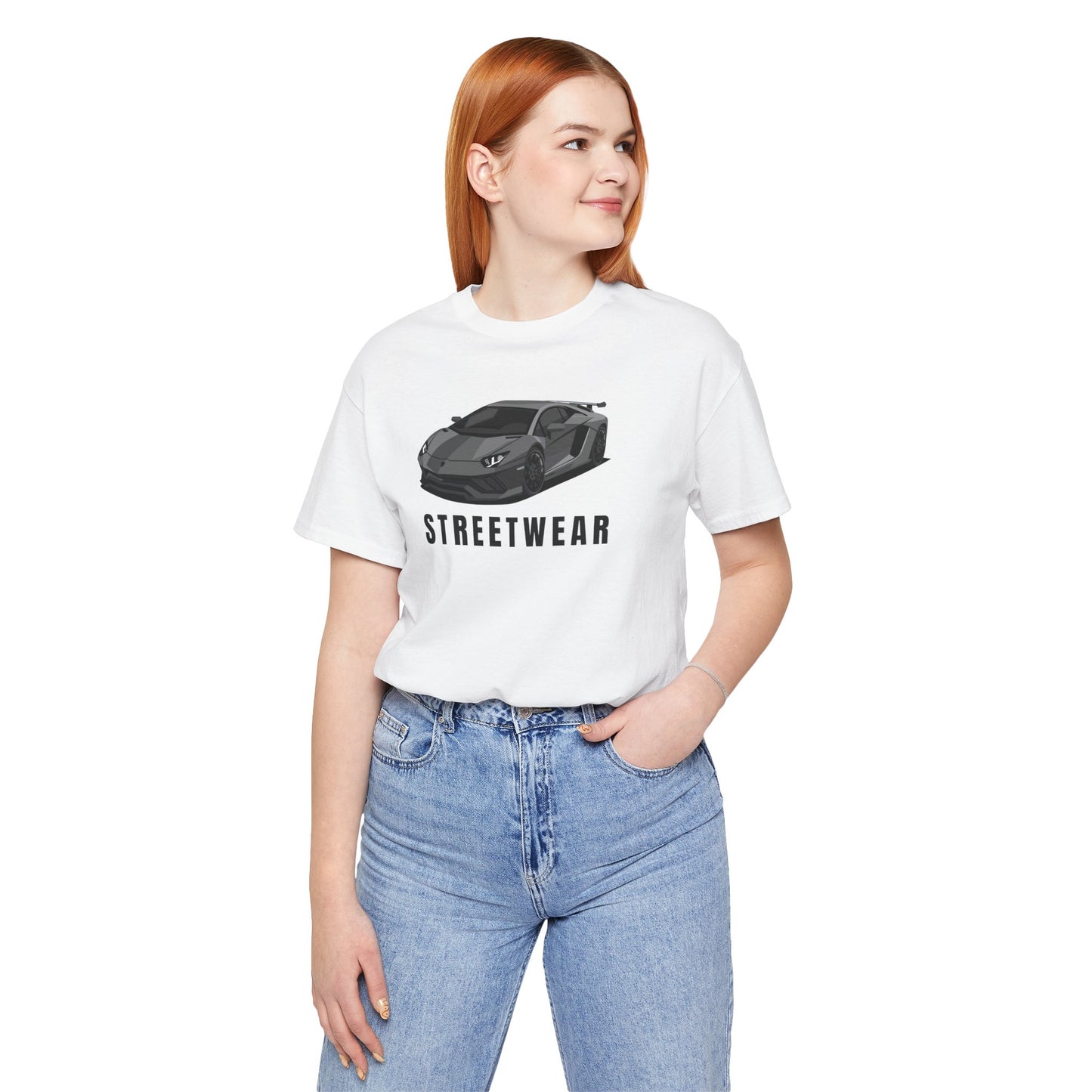 Streetwear Car Graphic Short Sleeve Tee for Automotive Enthusiasts