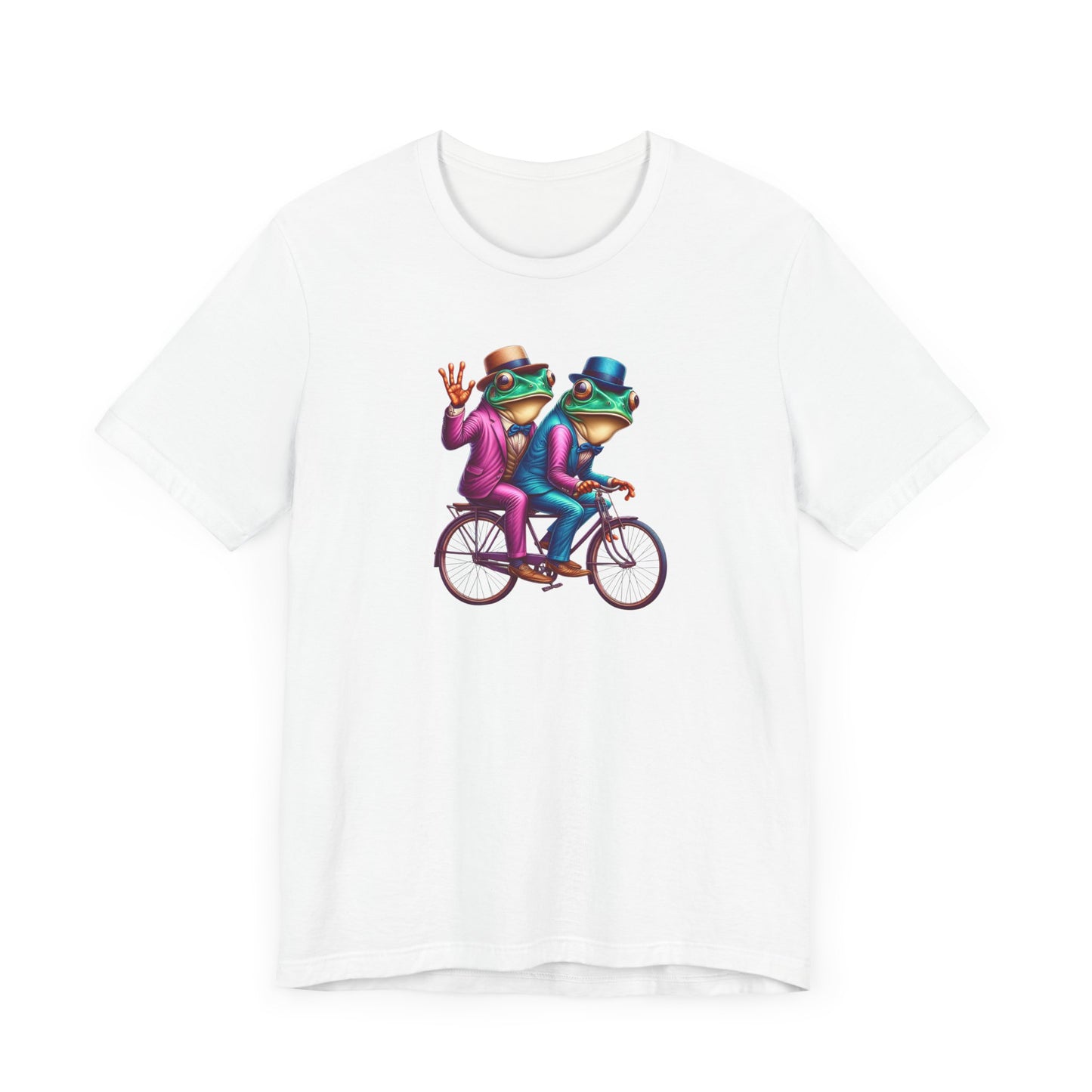 Frog Duo Graphic Tee - Fun Unisex Short Sleeve Shirt