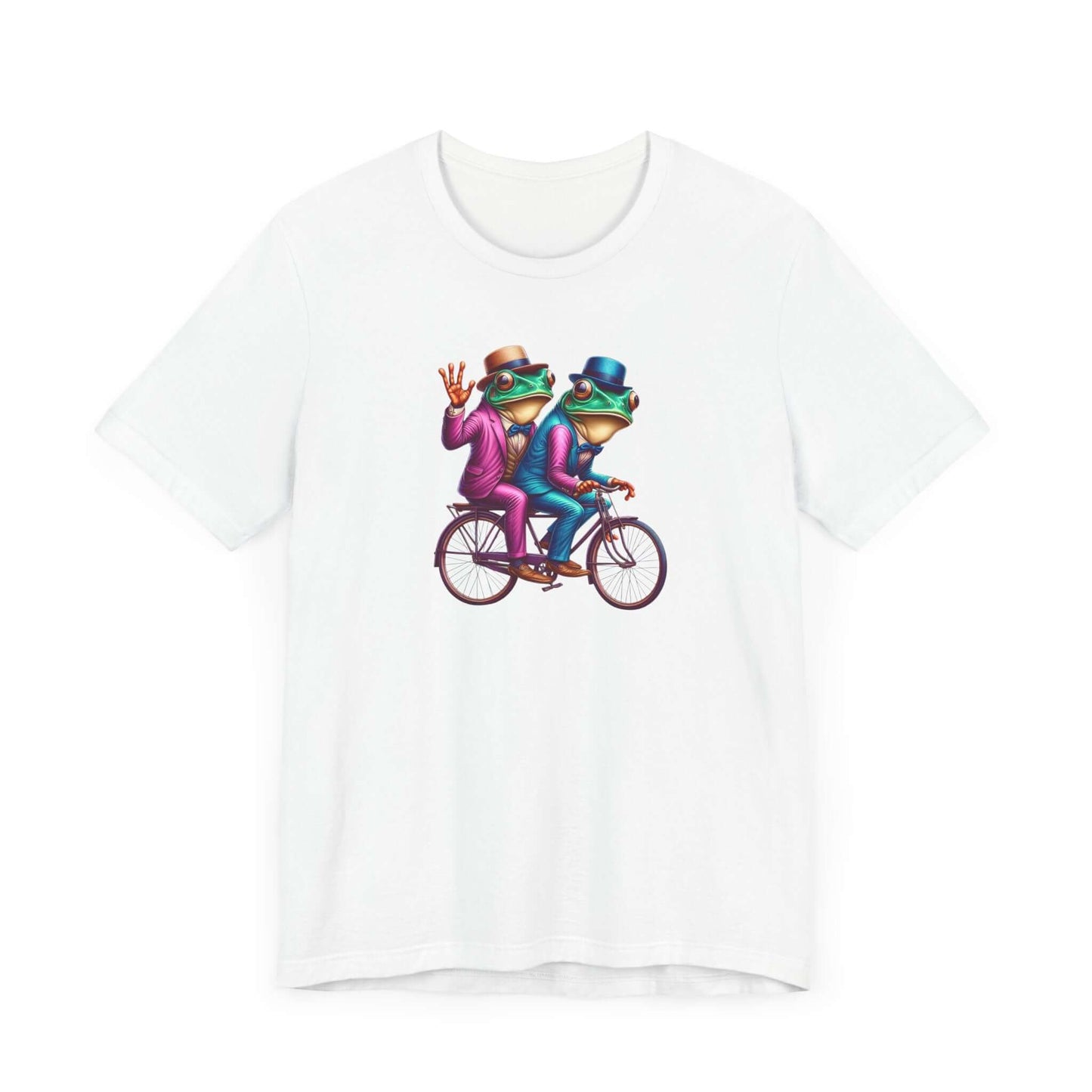 Frog Duo Graphic Tee - Fun Unisex Short Sleeve Shirt