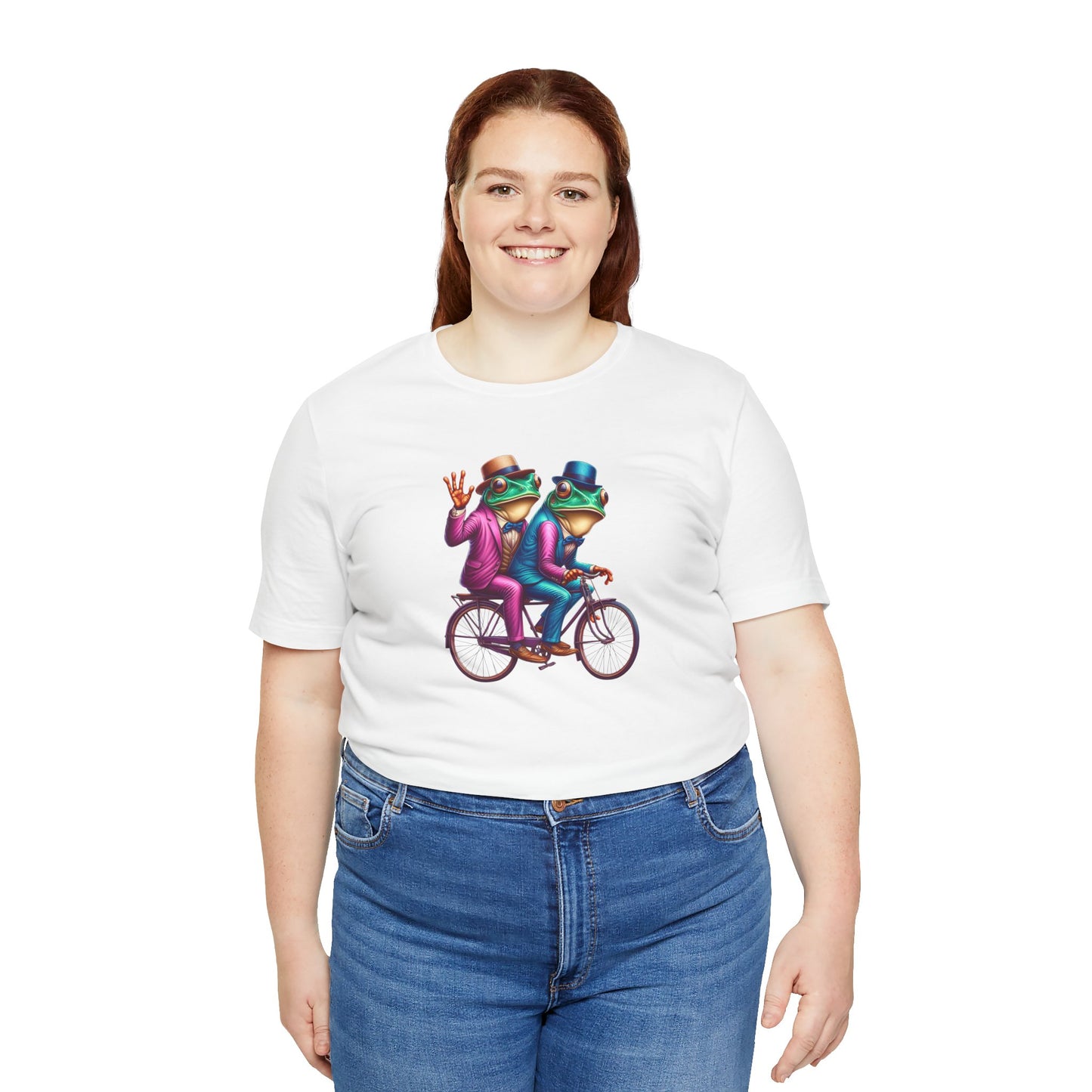 Frog Duo Graphic Tee - Fun Unisex Short Sleeve Shirt