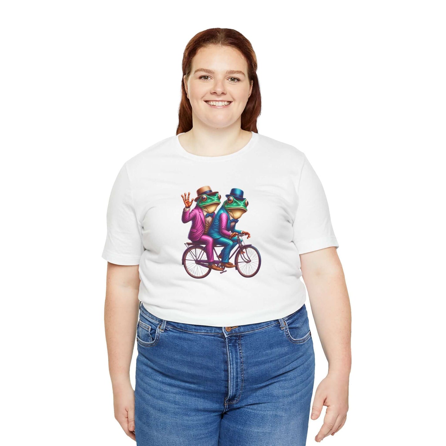 Frog Duo Graphic Tee - Fun Unisex Short Sleeve Shirt