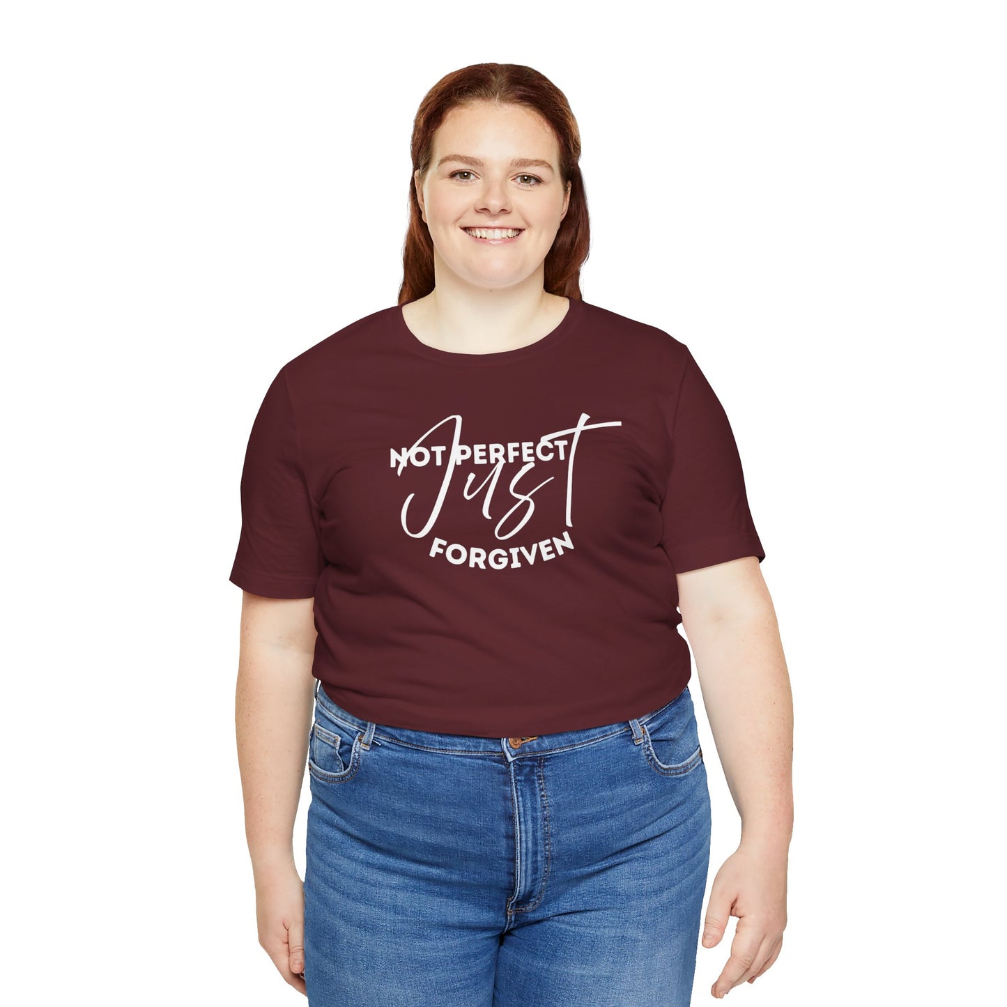 Christian Unisex Tee - 'Not Perfect Just Forgiven'