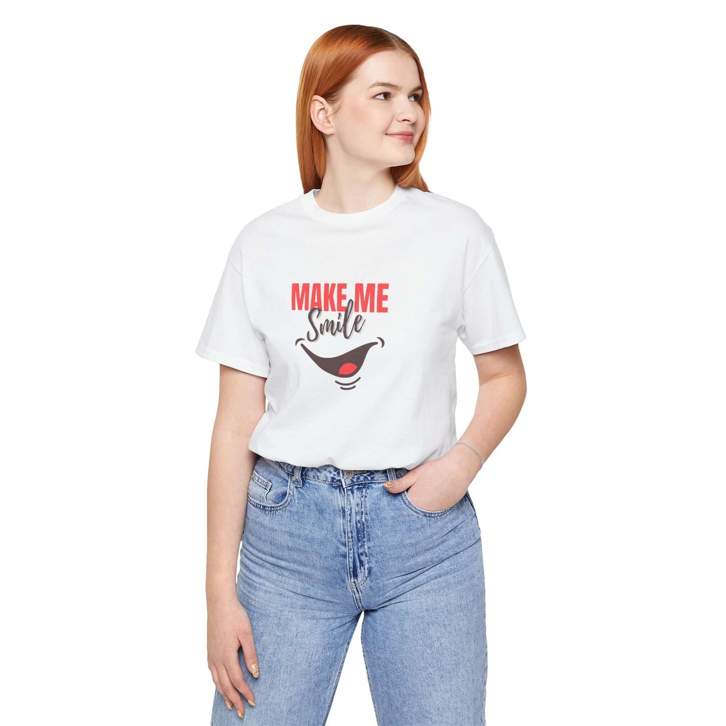 Make Me Smile Tee - Unisex Jersey Short Sleeve T-Shirt for Everyday Joy