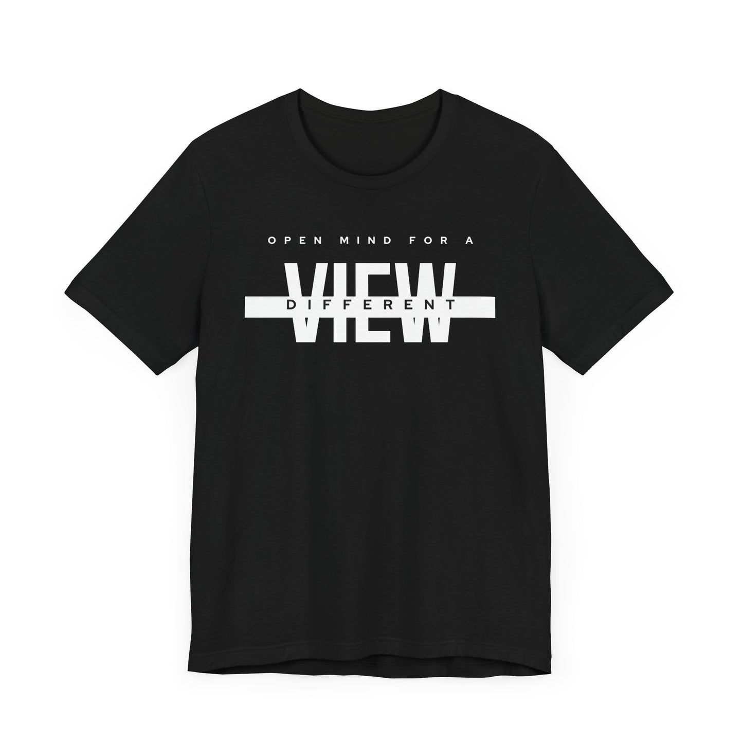 Open Mind for a Different View Unisex Short Sleeve Tee - Trendy Graphic T-Shirt for Casual Wear