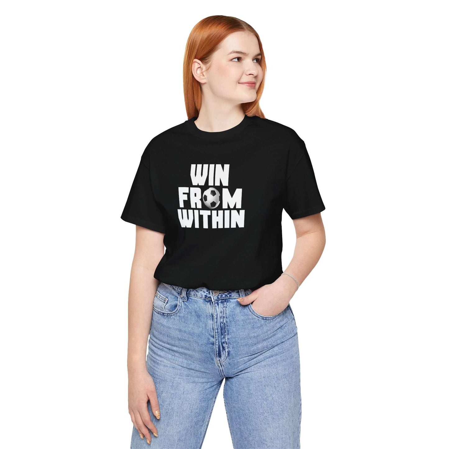 Motivational Soccer Tee - 'Win From Within' Unisex Jersey