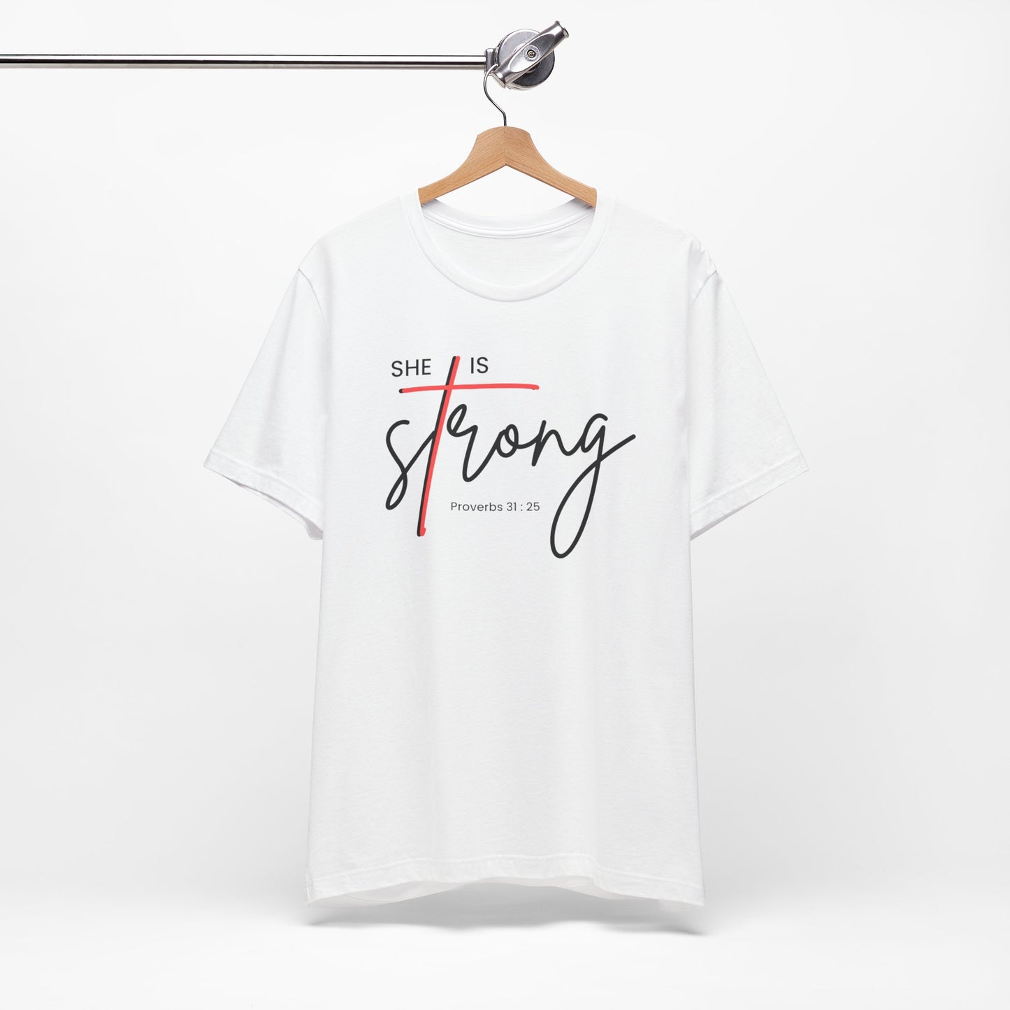 Christian Tee Shirt, Faith-Inspired She is strong