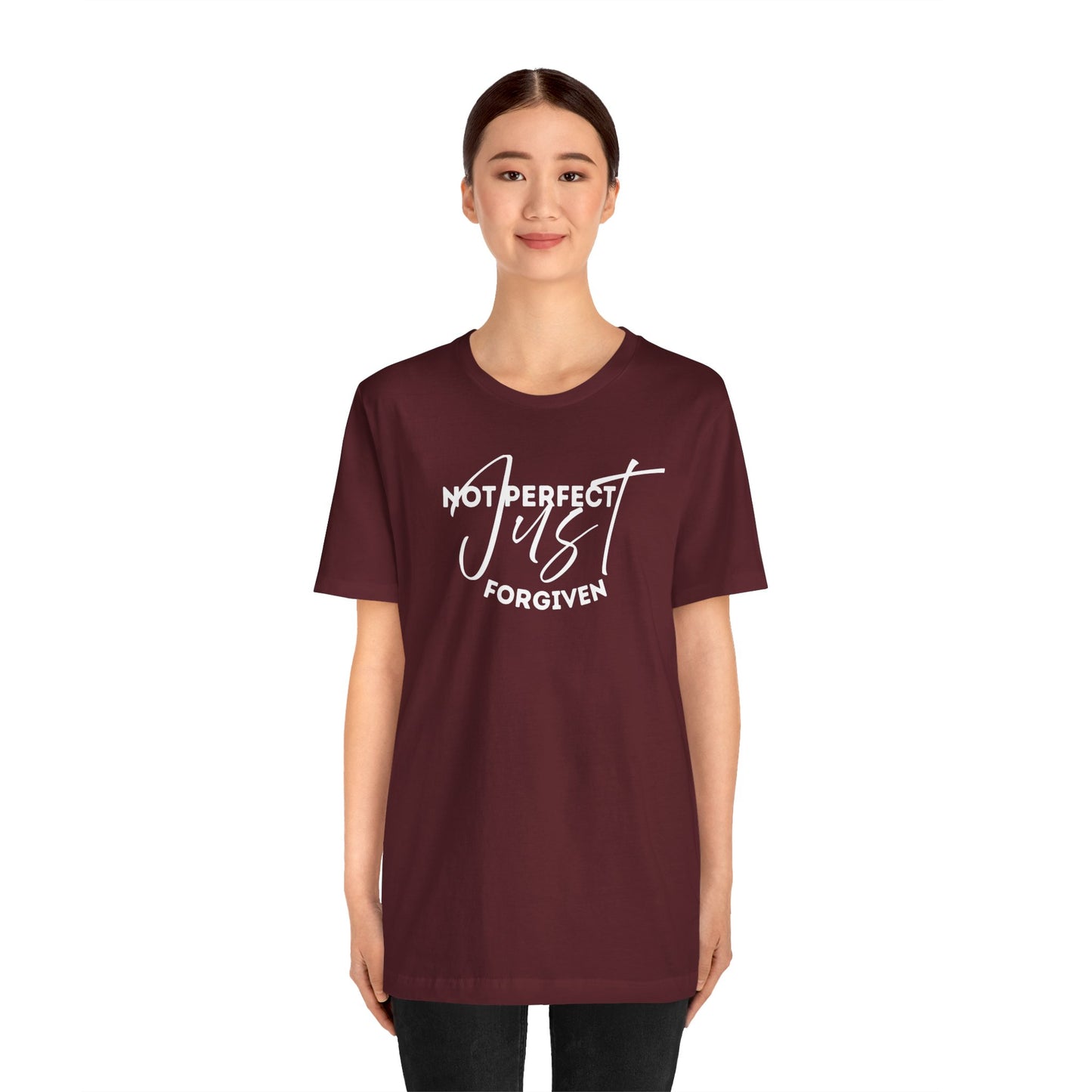 Christian Unisex Tee - 'Not Perfect Just Forgiven'