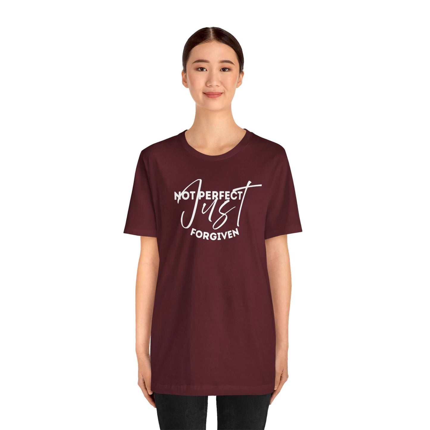Christian Unisex Tee - 'Not Perfect Just Forgiven'