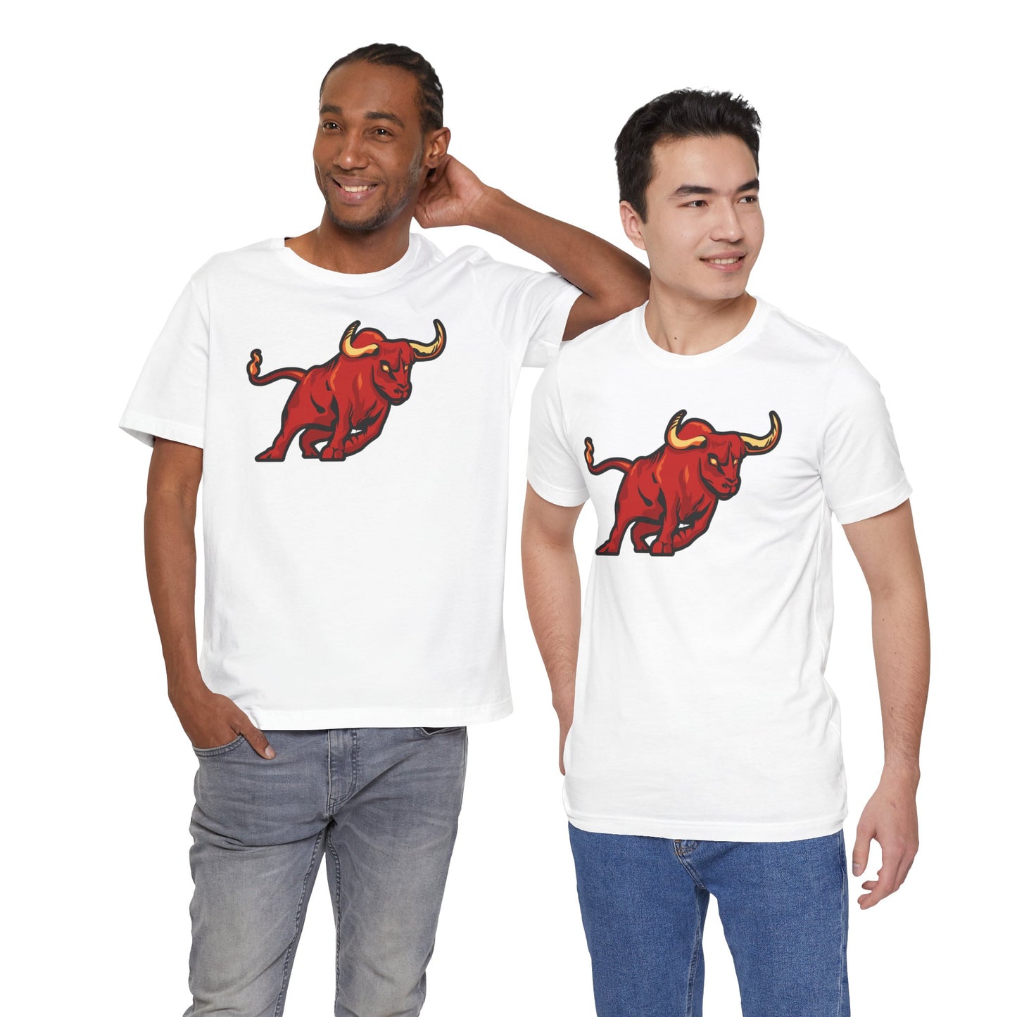 Vibrant Bull Graphic Tee - Unisex Jersey