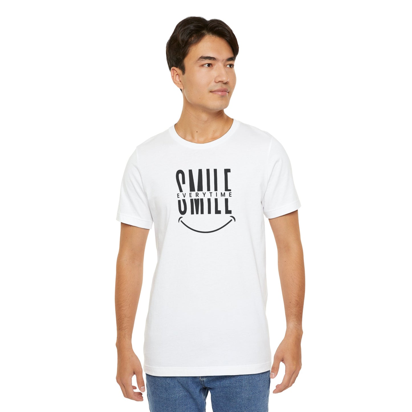 Smile Everytime Unisex Jersey Tee - Casual Inspiration Wear