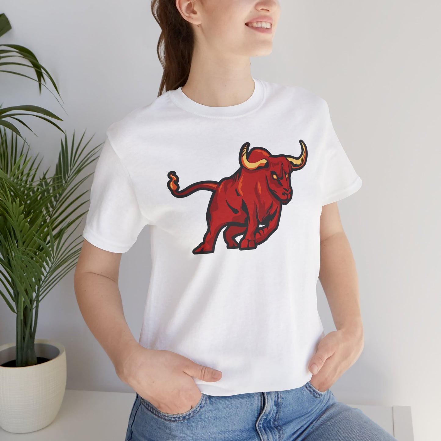 Vibrant Bull Graphic Tee - Unisex Jersey
