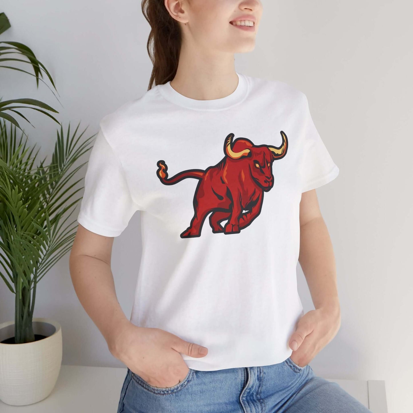 Vibrant Bull Graphic Tee - Unisex Jersey