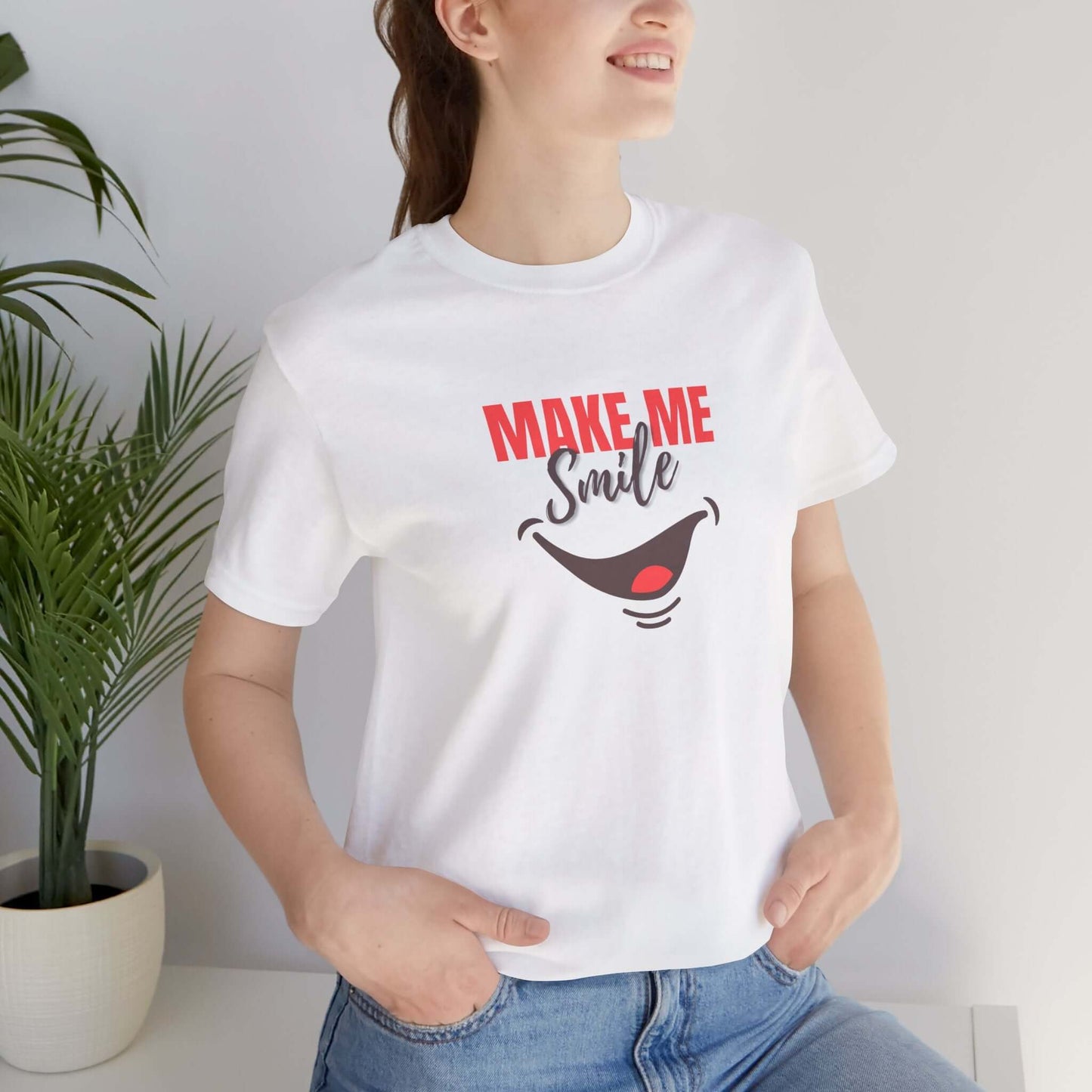 Make Me Smile Tee - Unisex Jersey Short Sleeve T-Shirt for Everyday Joy