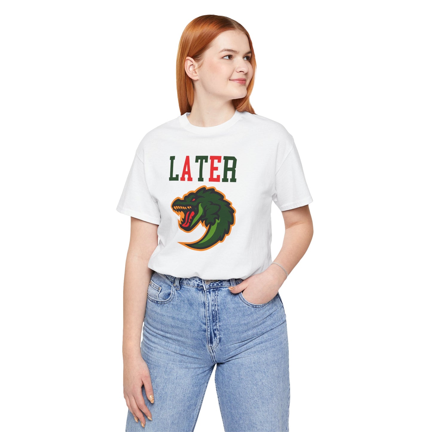 Cool Alligator Graphic Tee - "LATER" Design