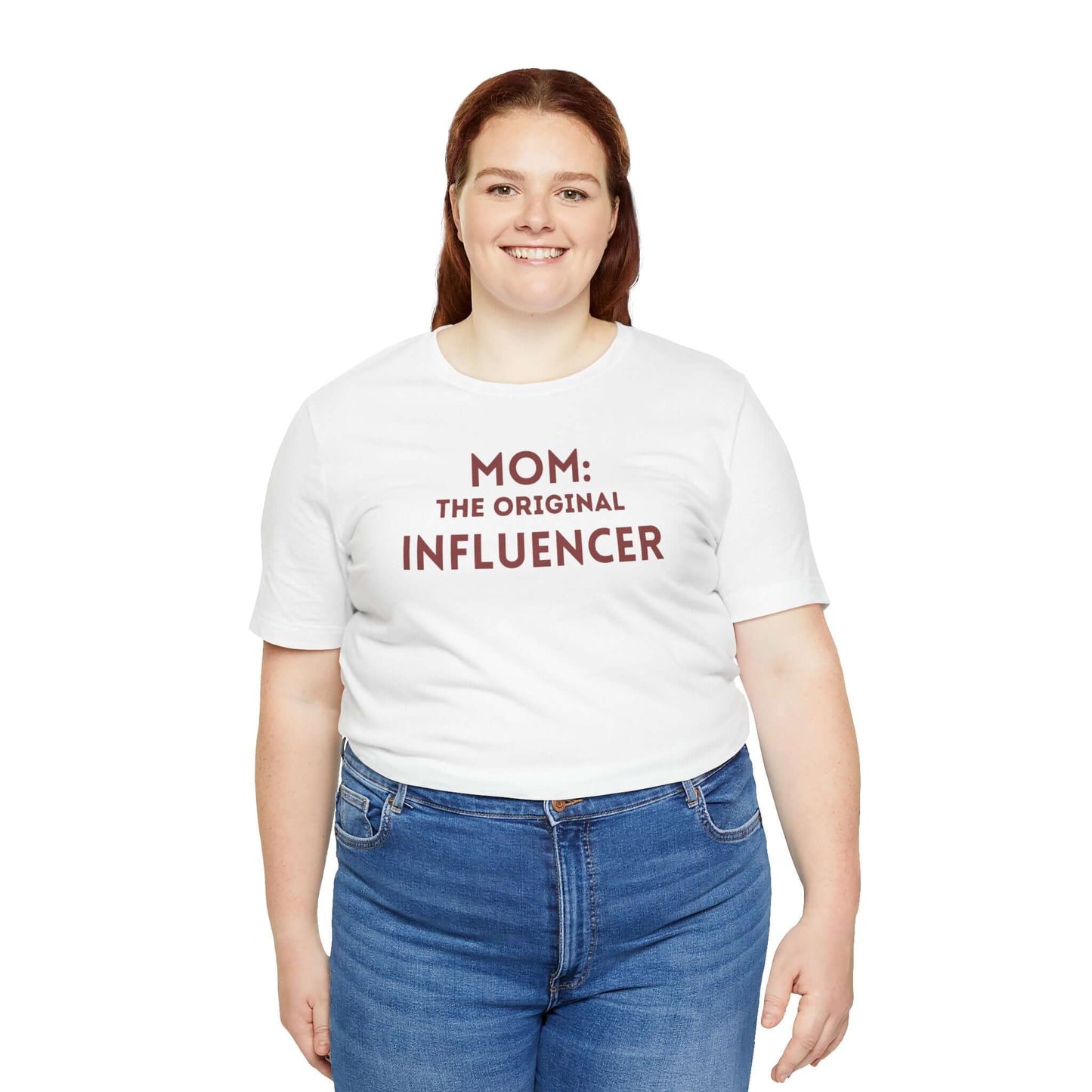 Funny Mom Tee - "Mom: The Original Influencer" - Unisex Jersey Short Sleeve T-Shirt