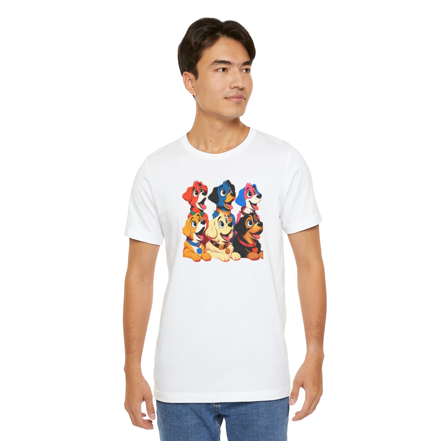 Cute Dog Squad Unisex Jersey Tee - Perfect for Pet Lovers