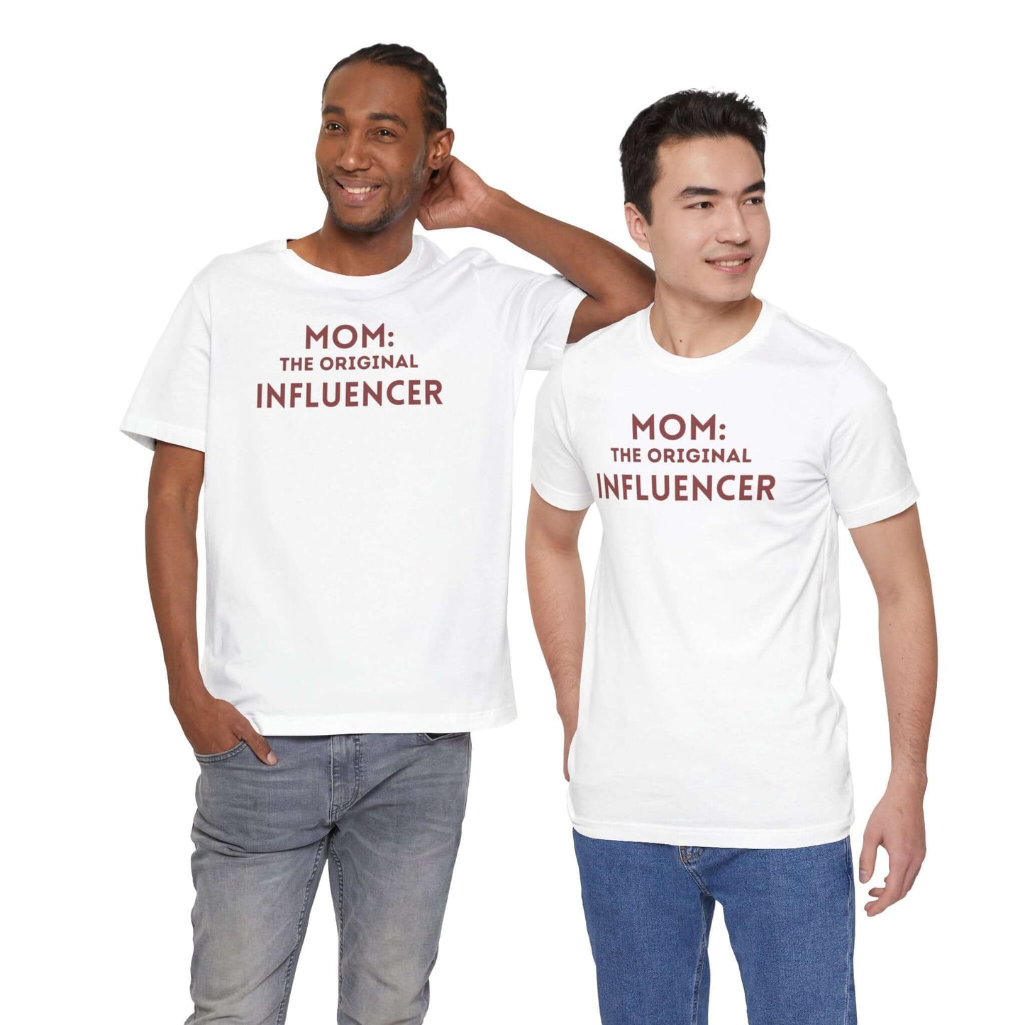 Funny Mom Tee - "Mom: The Original Influencer" - Unisex Jersey Short Sleeve T-Shirt