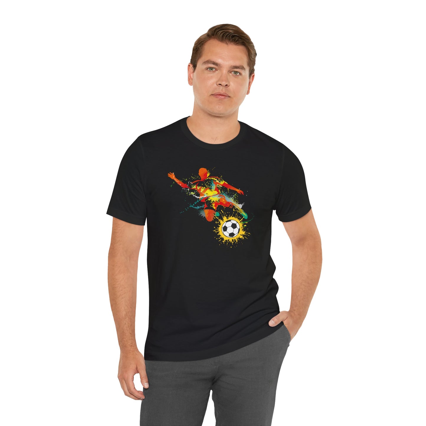 Soccer Champion Unisex Tee - Colorful Sports Graphic T-Shirt