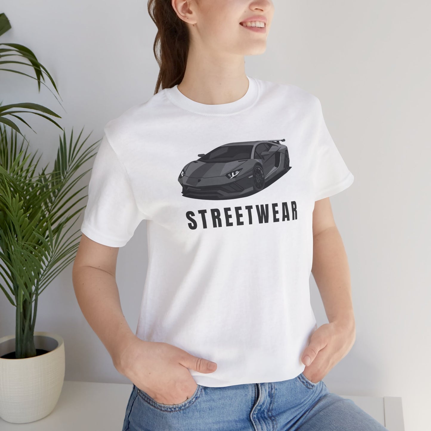 Streetwear Car Graphic Short Sleeve Tee for Automotive Enthusiasts