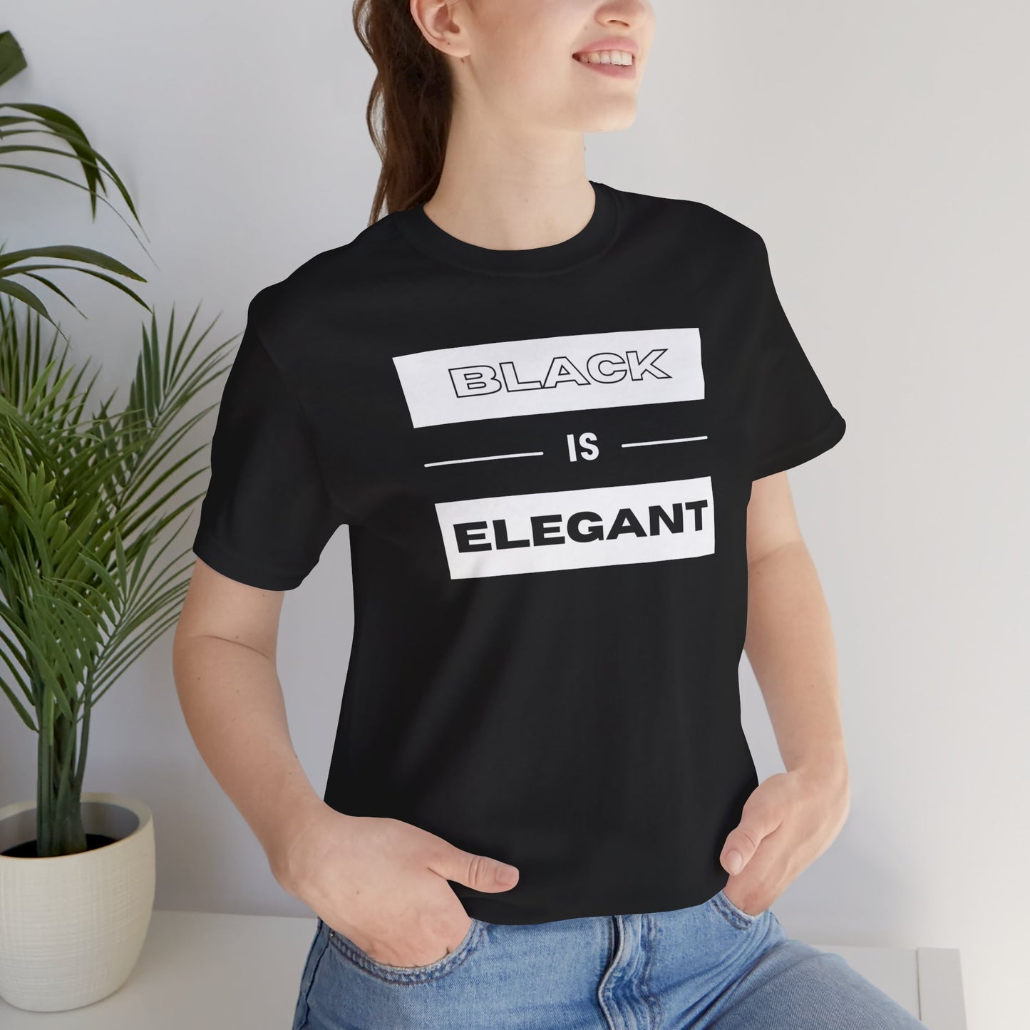 Black Is Elegant Unisex Jersey Tee | Stylish Casual T-Shirt for Every Occasion