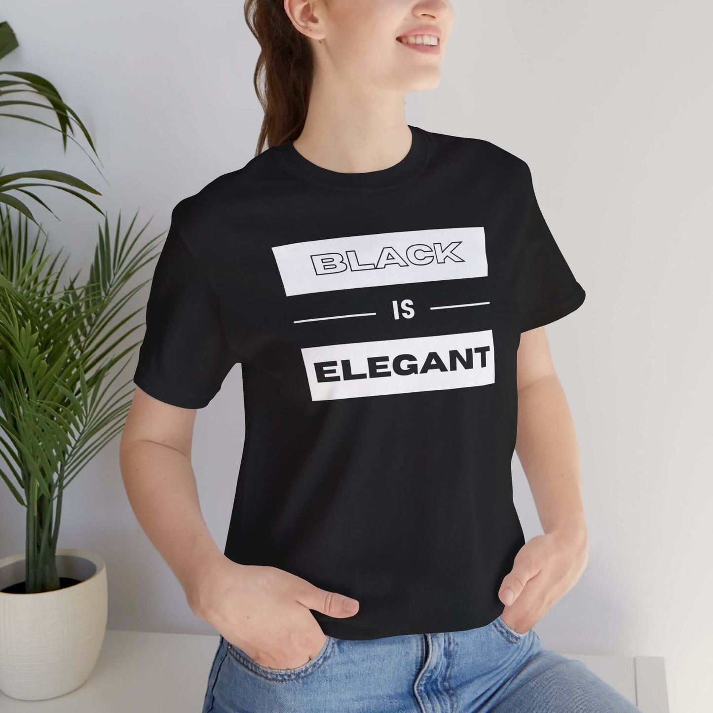 Black Is Elegant Unisex Jersey Tee | Stylish Casual T-Shirt for Every Occasion