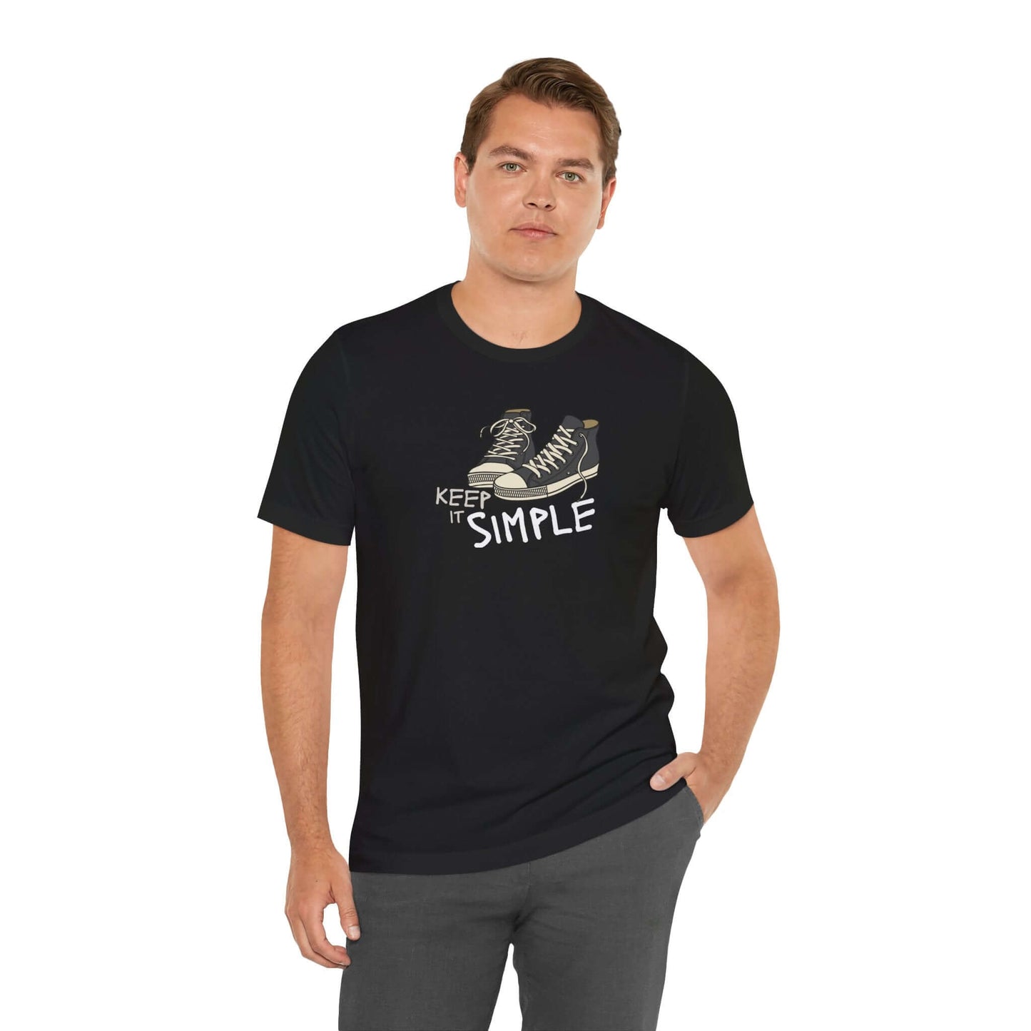 Simple Graphic Tee - Casual Unisex Jersey Short Sleeve T-Shirt