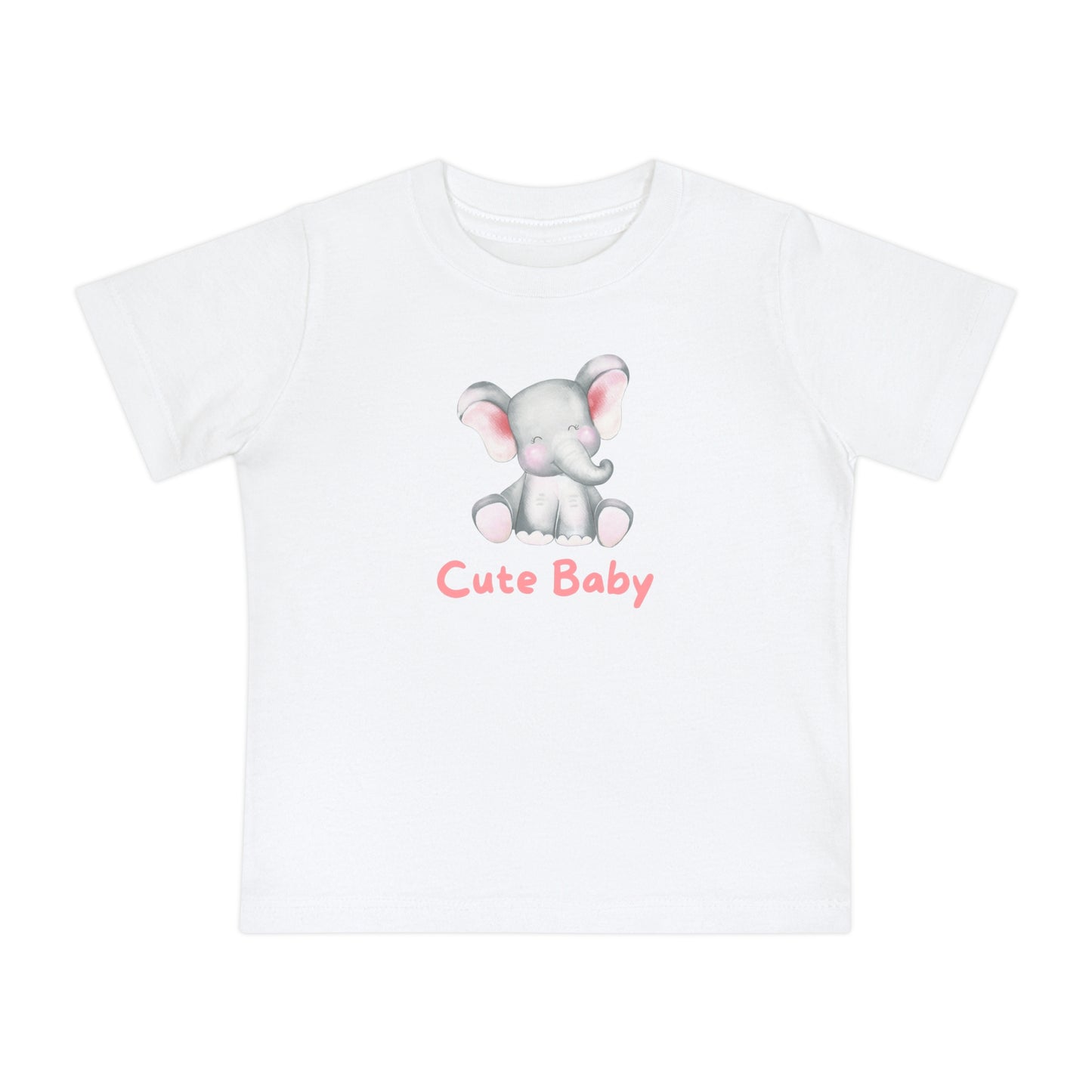 Cute Baby Elephant Short Sleeve T-Shirt