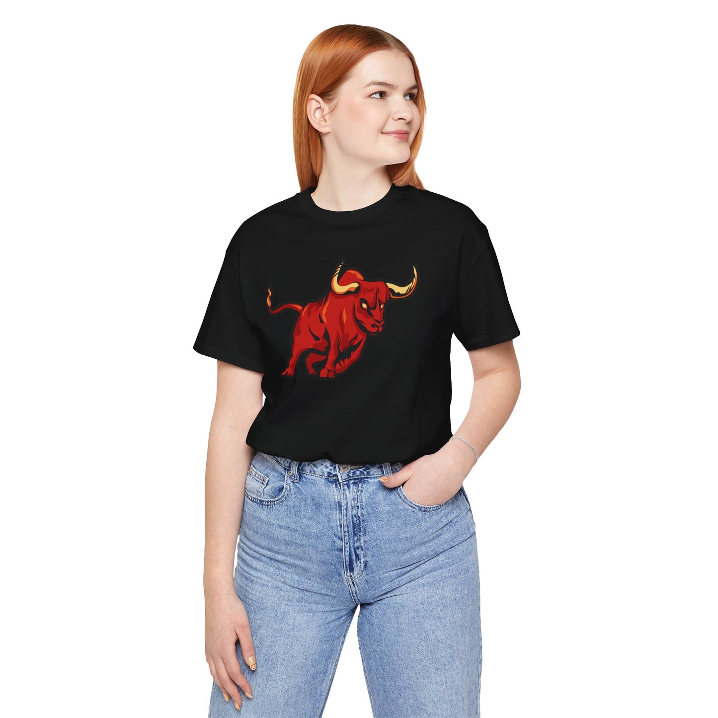 Vibrant Bull Graphic Tee - Unisex Jersey