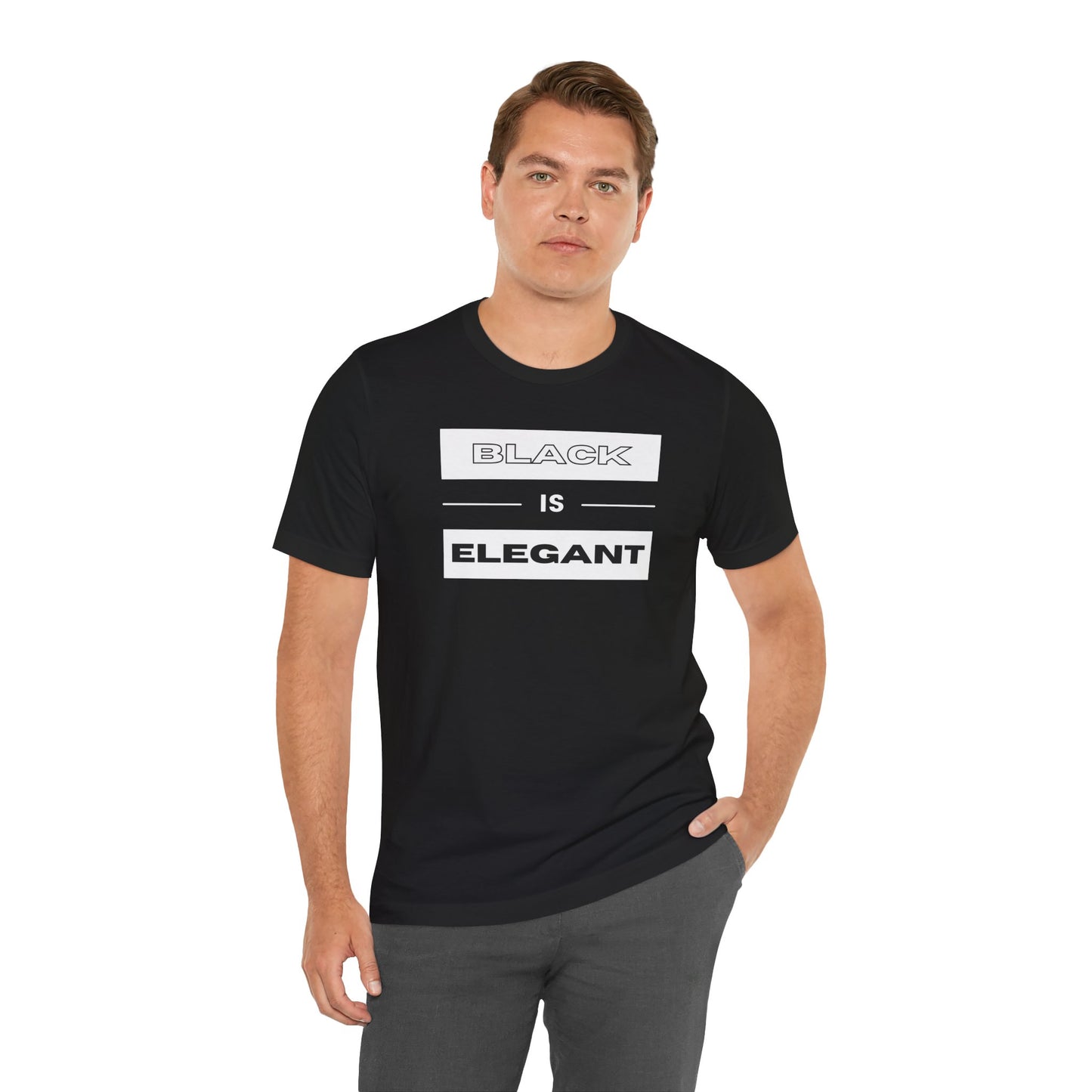 Black Is Elegant Unisex Jersey Tee | Stylish Casual T-Shirt for Every Occasion