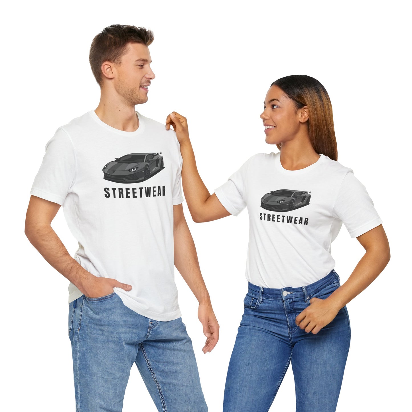 Streetwear Car Graphic Short Sleeve Tee for Automotive Enthusiasts