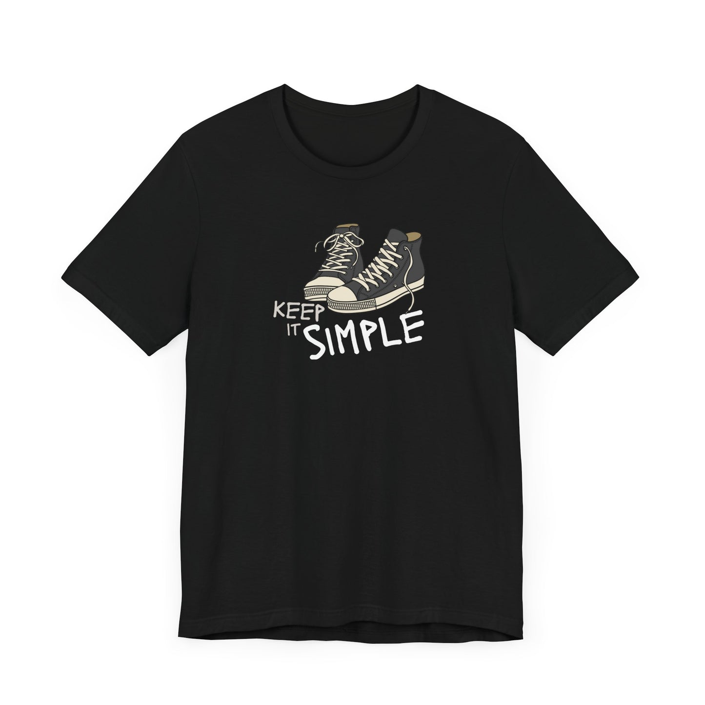 Simple Graphic Tee - Casual Unisex Jersey Short Sleeve T-Shirt