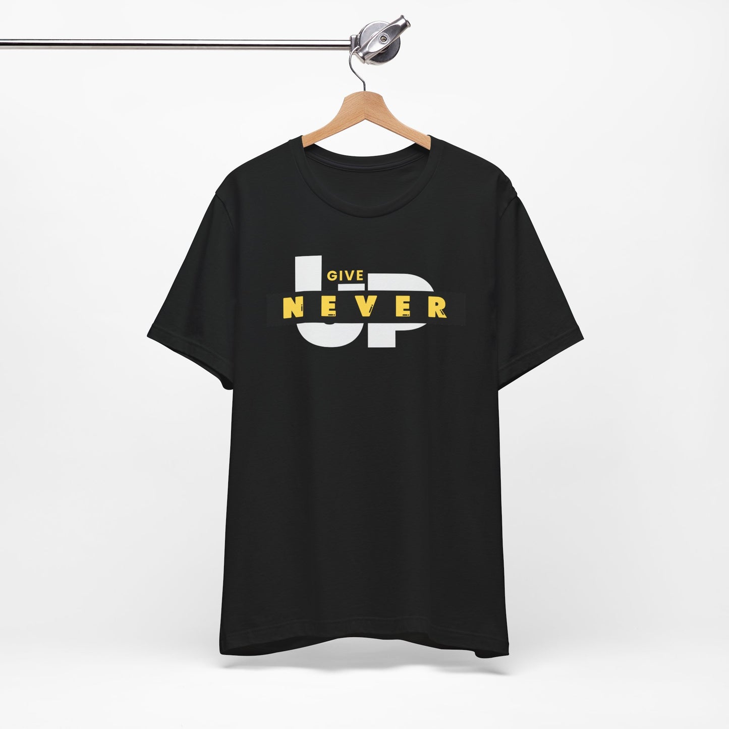 Motivational Unisex Tee – 'Never Give Up'