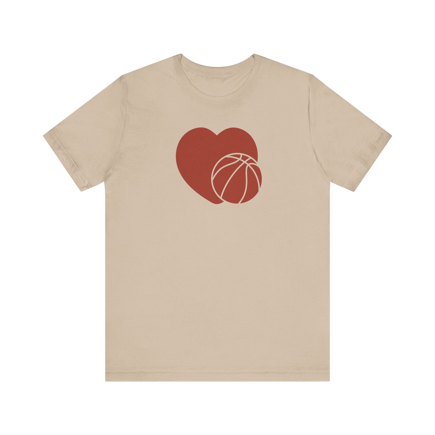 T-shirt à manches courtes en jersey unisexe J'adore le basket-ball