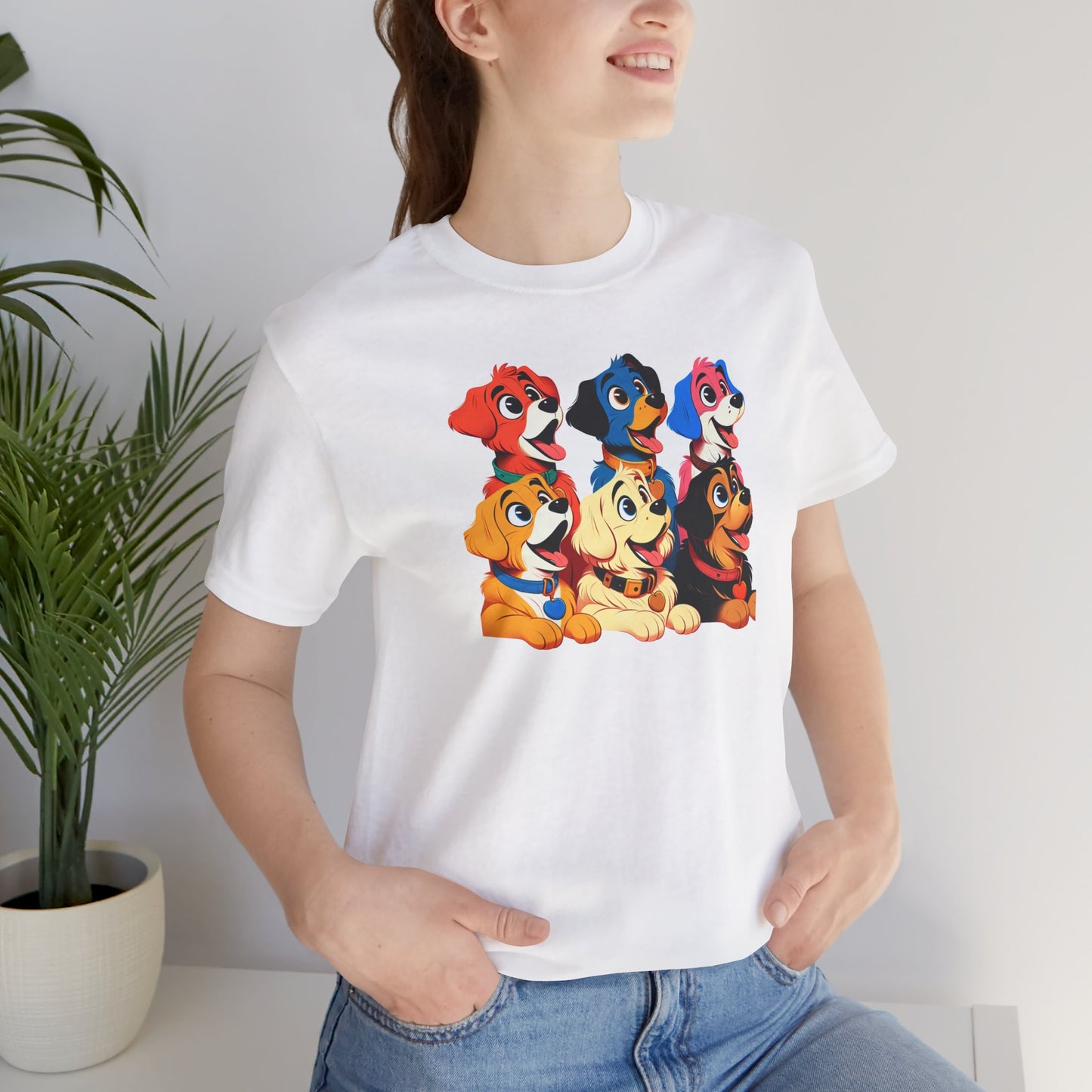 Cute Dog Squad Unisex Jersey Tee - Perfect for Pet Lovers