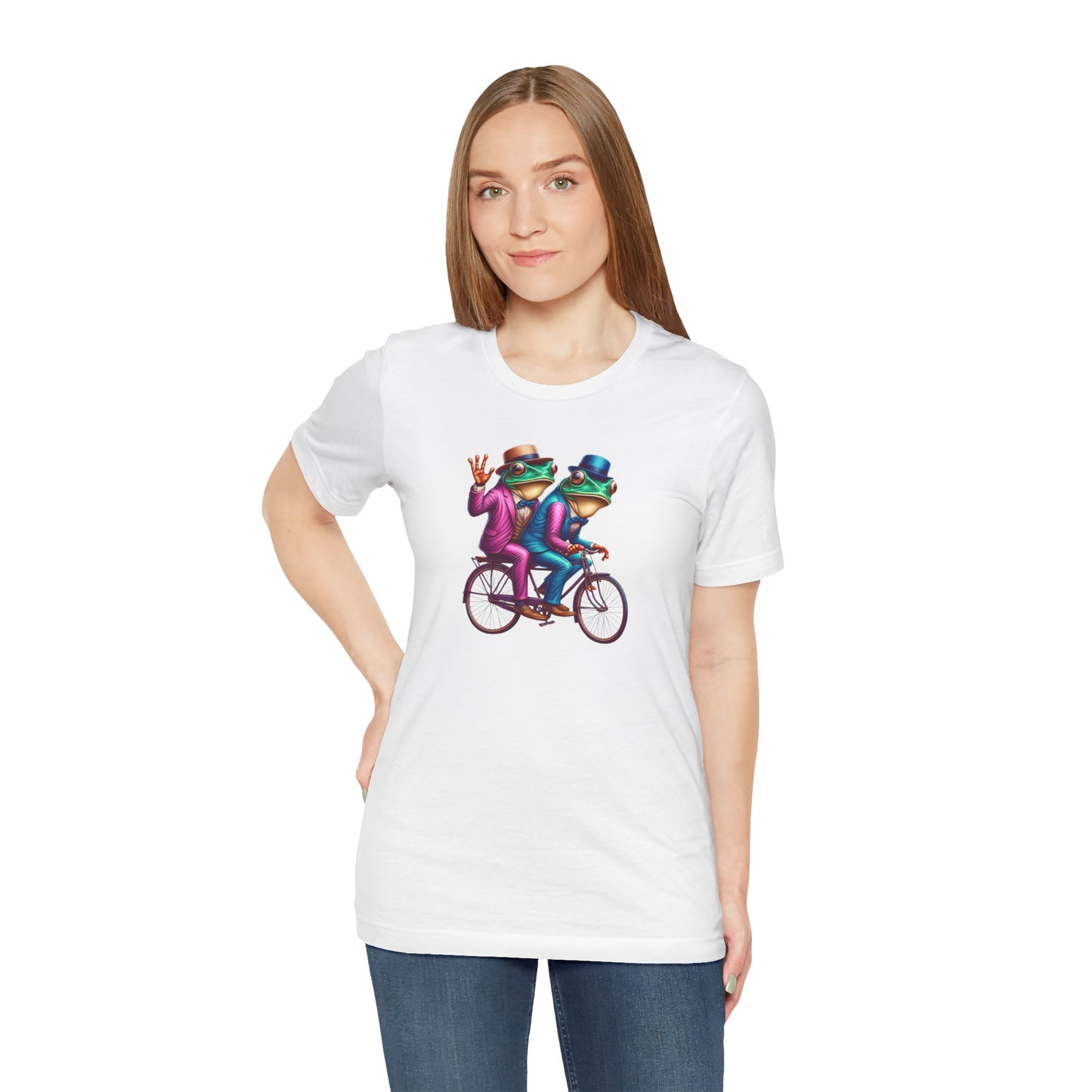 Frog Duo Graphic Tee - Fun Unisex Short Sleeve Shirt