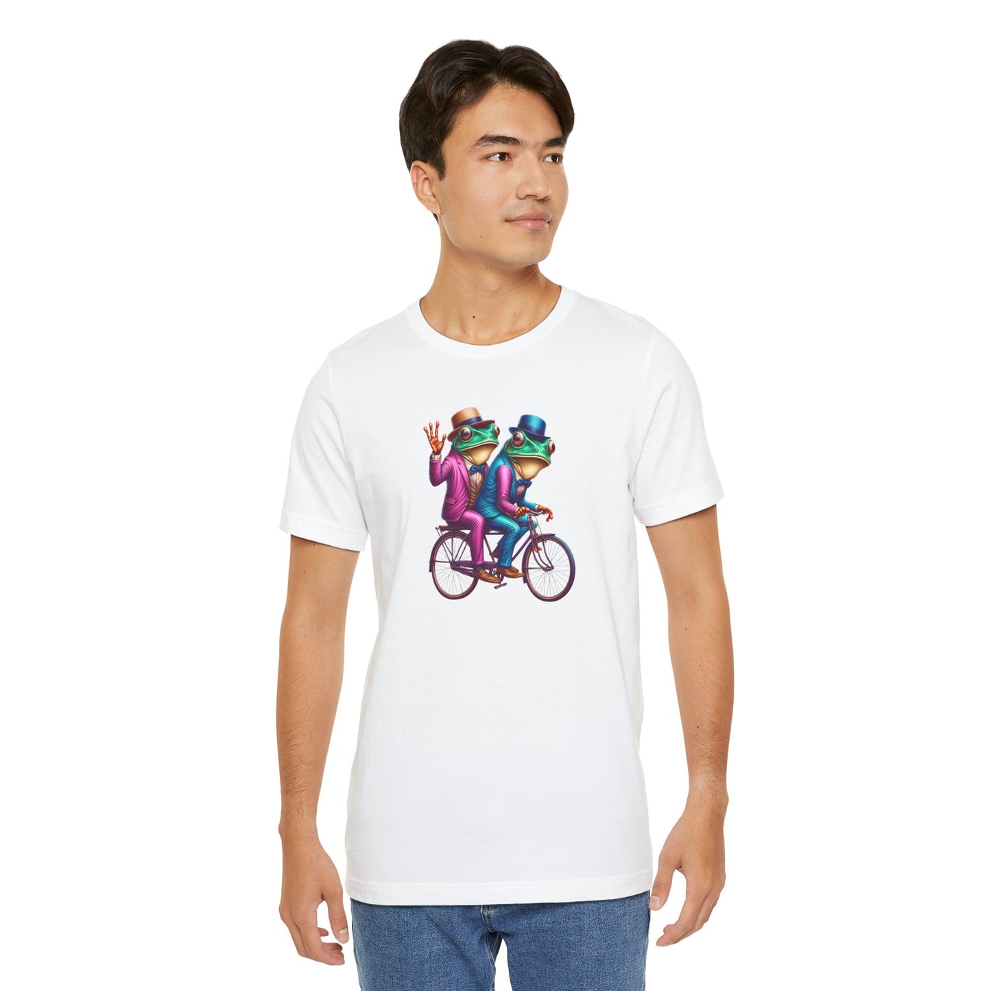 Frog Duo Graphic Tee - Fun Unisex Short Sleeve Shirt