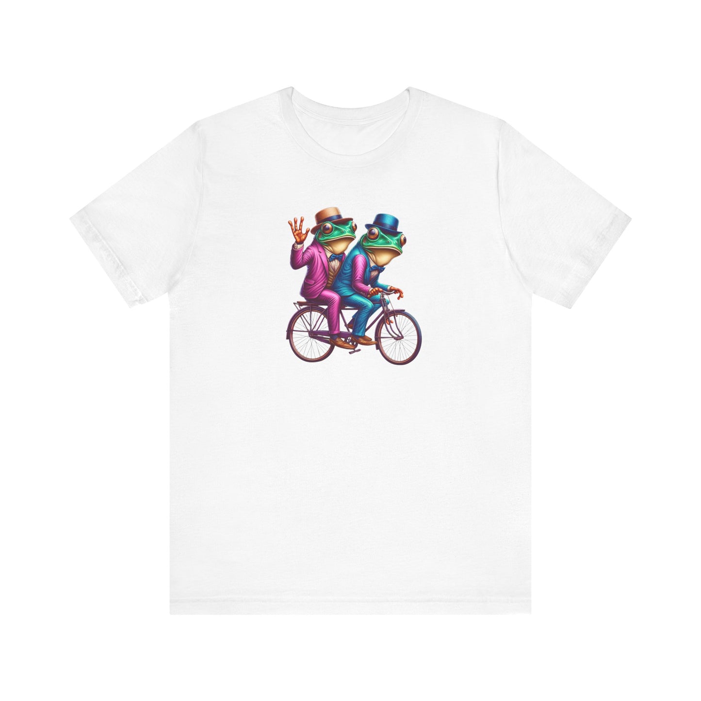 Frog Duo Graphic Tee - Fun Unisex Short Sleeve Shirt