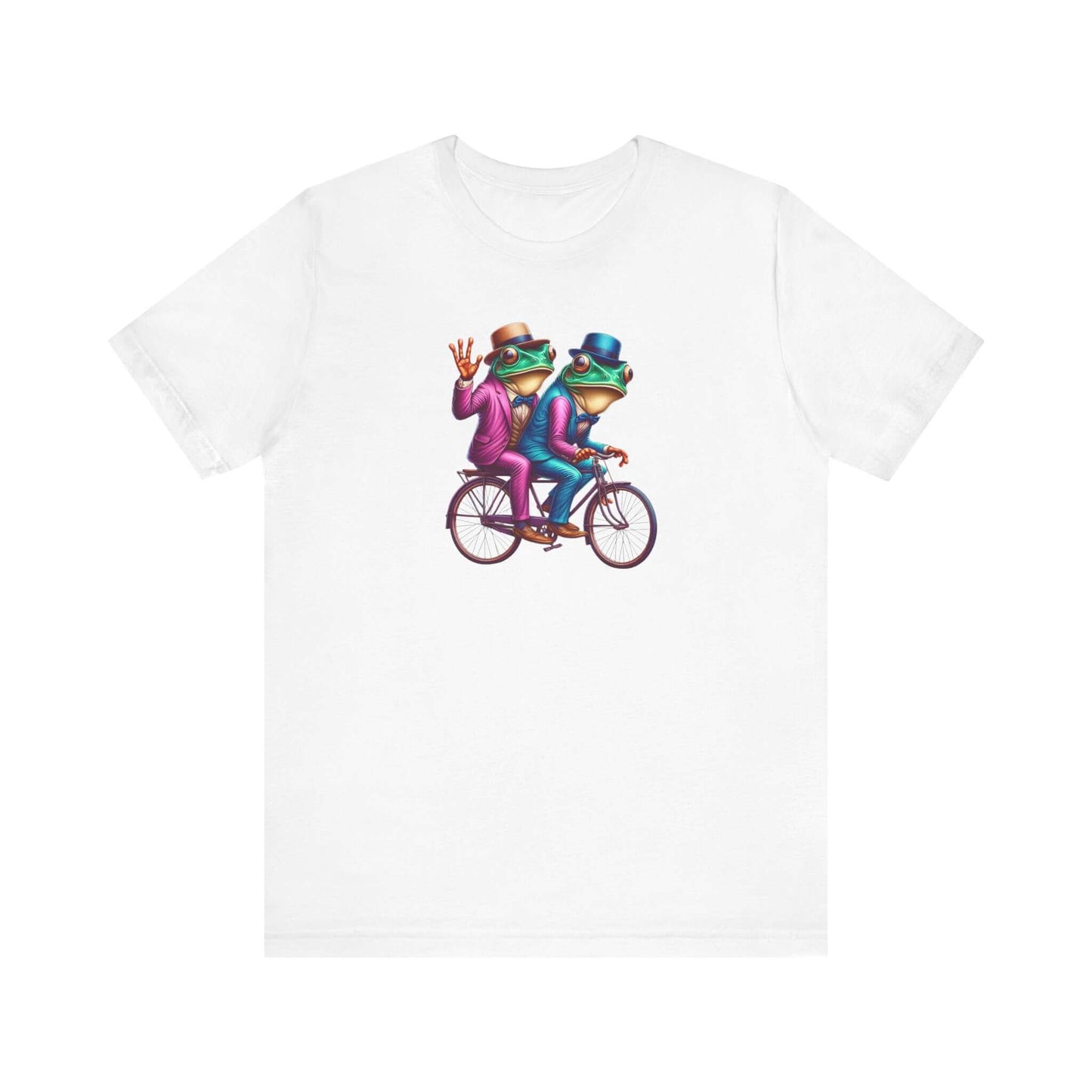 Frog Duo Graphic Tee - Fun Unisex Short Sleeve Shirt
