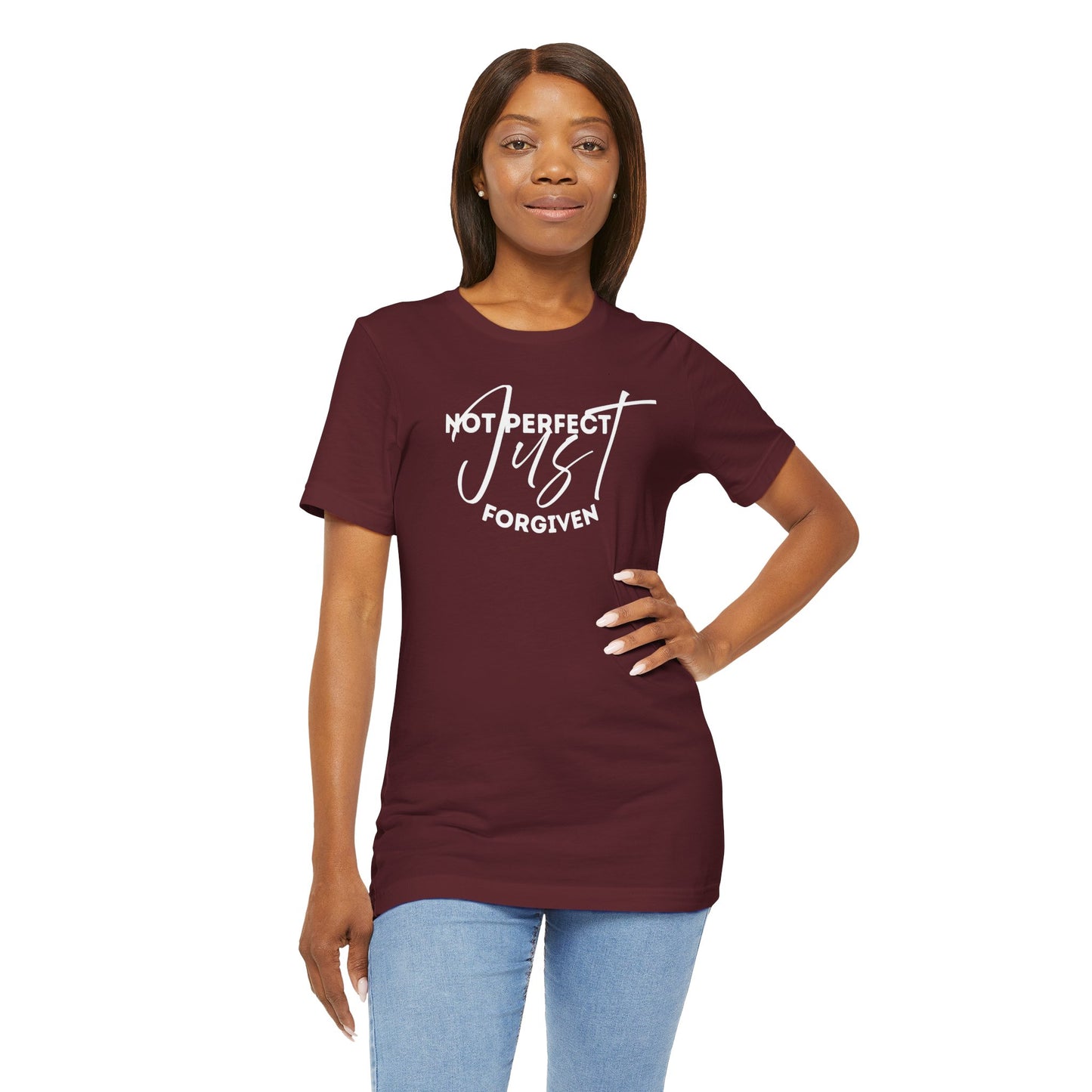 Christian Unisex Tee - 'Not Perfect Just Forgiven'