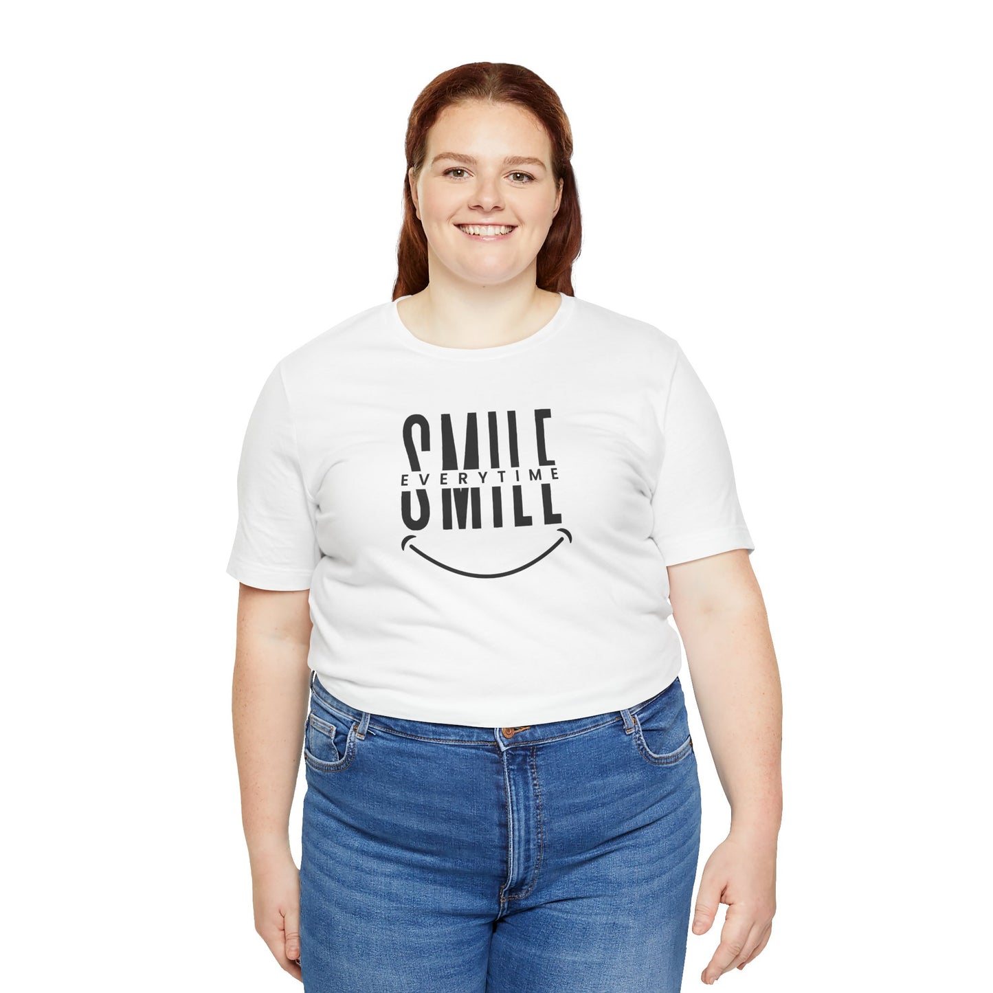Smile Everytime Unisex Jersey Tee - Casual Inspiration Wear