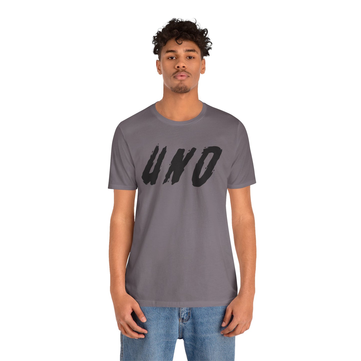 T-shirt à manches courtes unisexe en jersey Livraison express disponible UNO