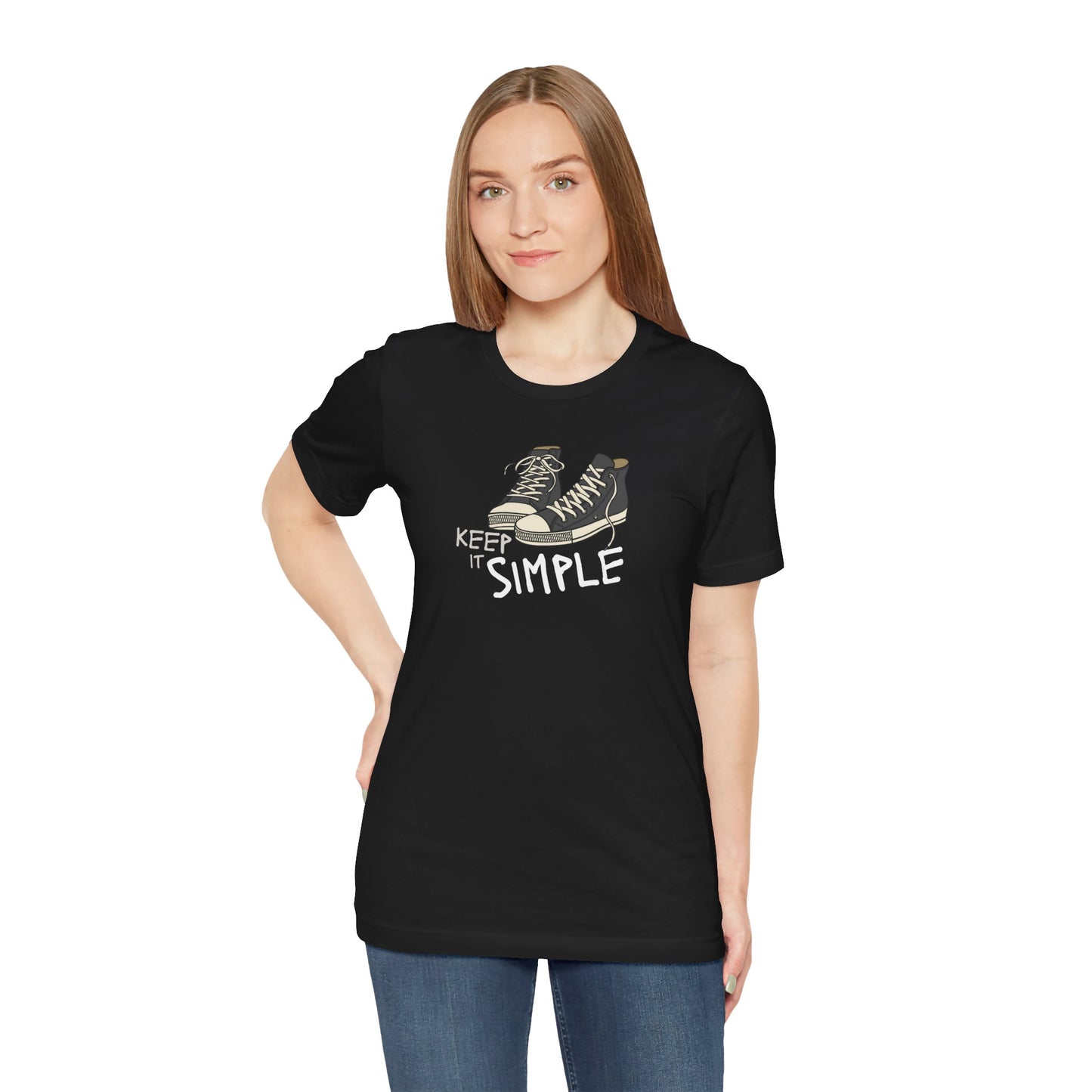 Simple Graphic Tee - Casual Unisex Jersey Short Sleeve T-Shirt