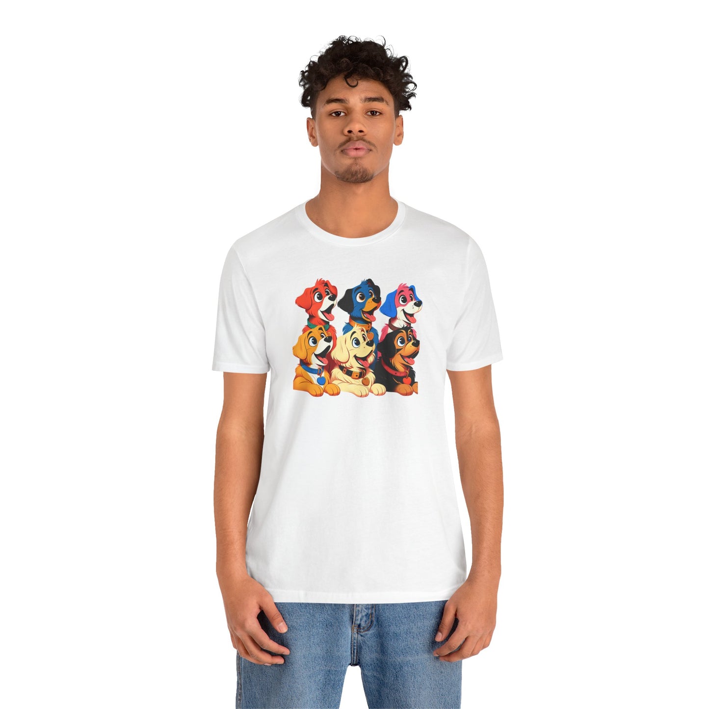 Cute Dog Squad Unisex Jersey Tee - Perfect for Pet Lovers