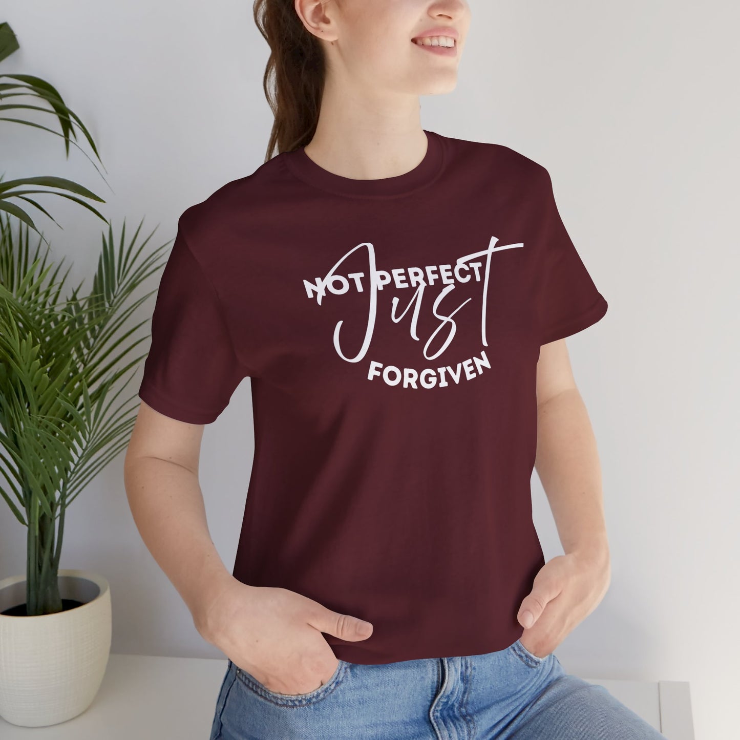 Christian Unisex Tee - 'Not Perfect Just Forgiven'